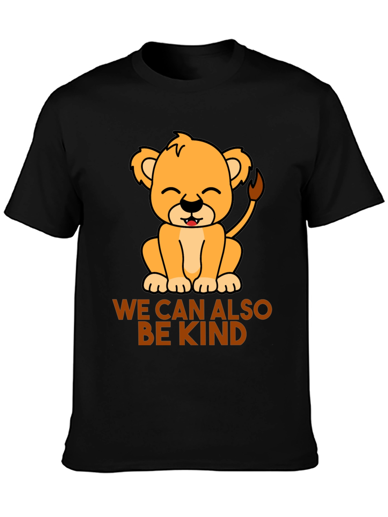 Black Kind Lion Tee - Be Kind T-Shirt view 3