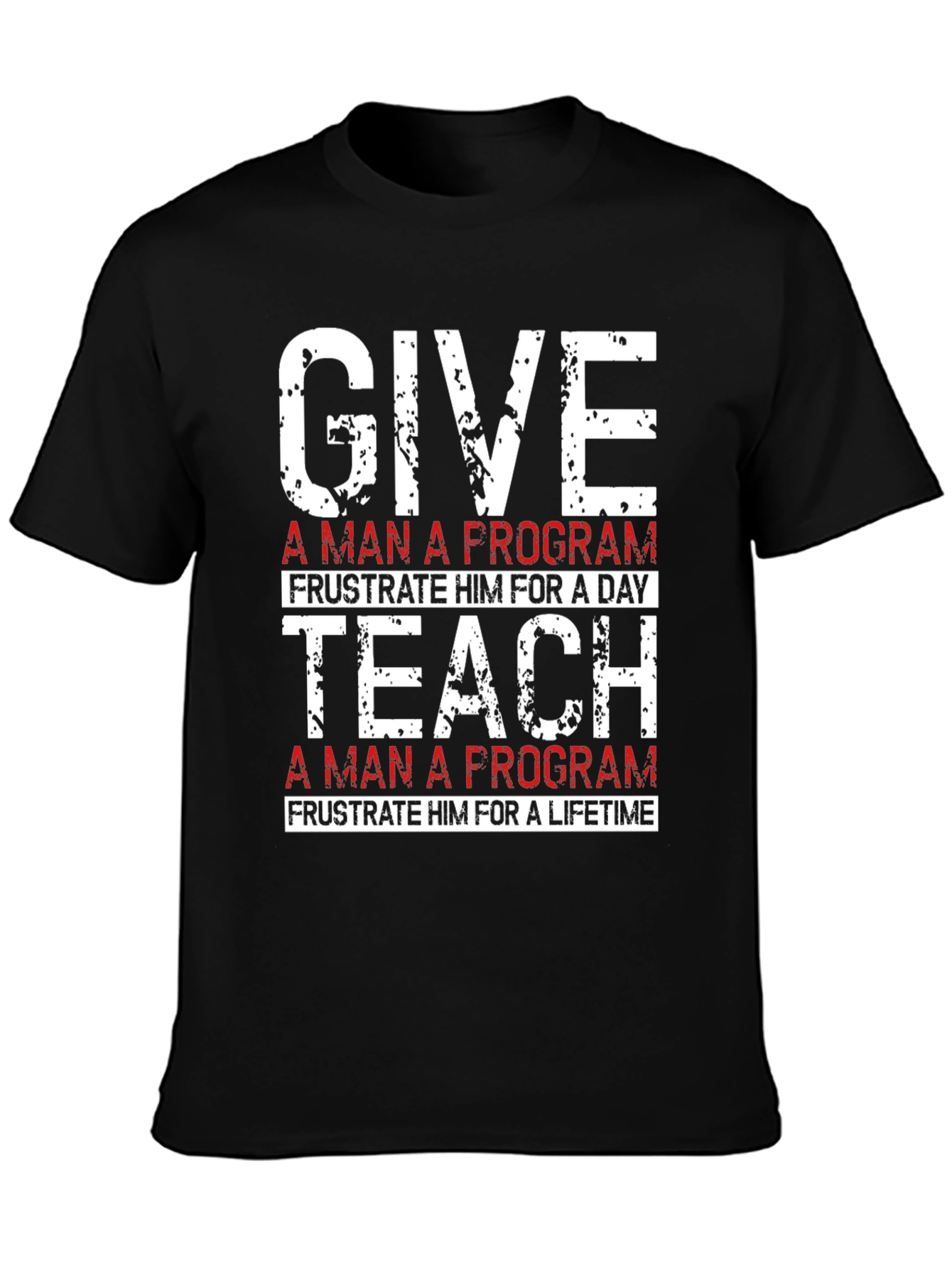 Black Give/Teach a Program T-Shirt view 3