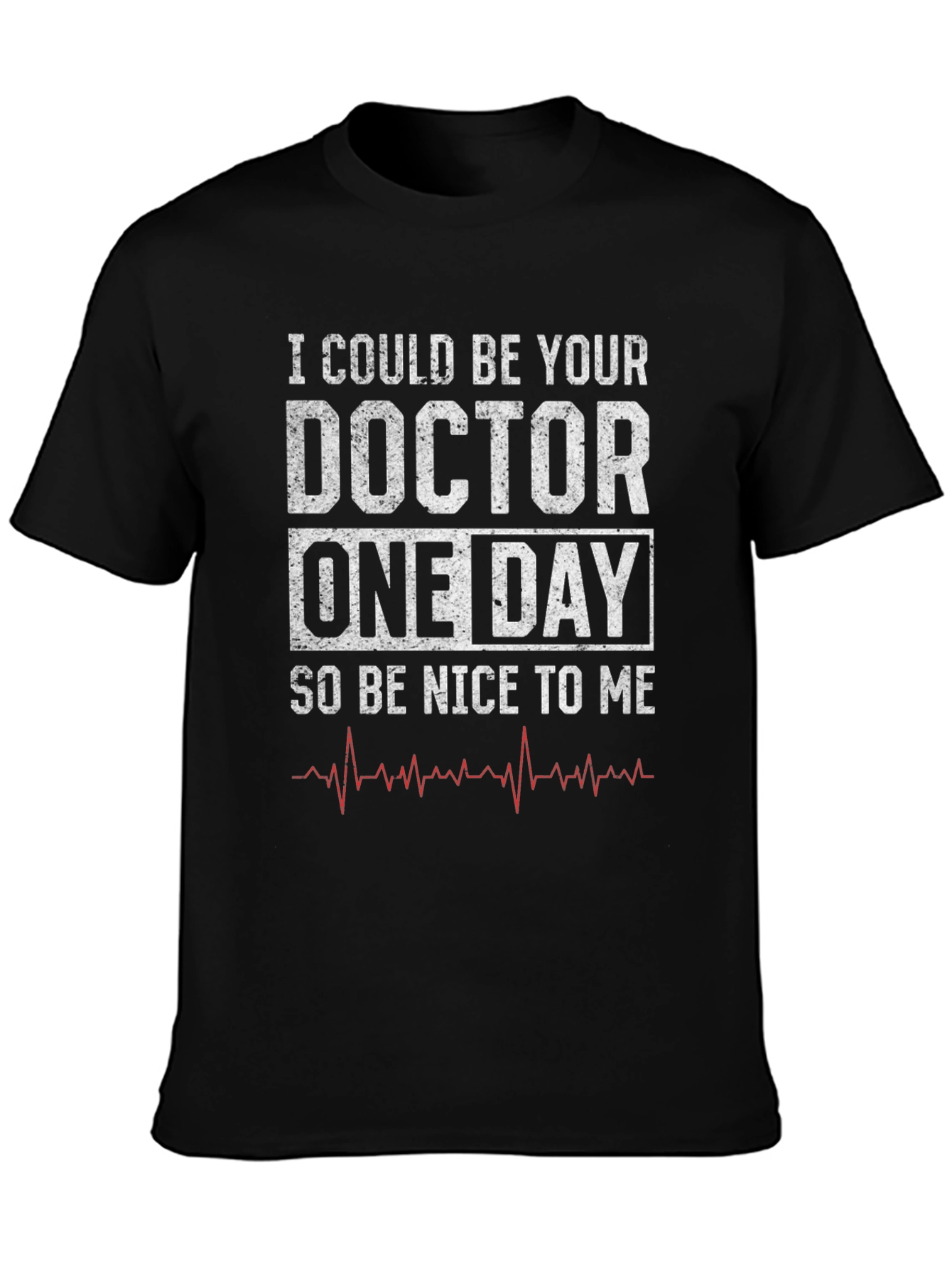 Black Future Doctor T-Shirt Funny Medical Student Gift view 3