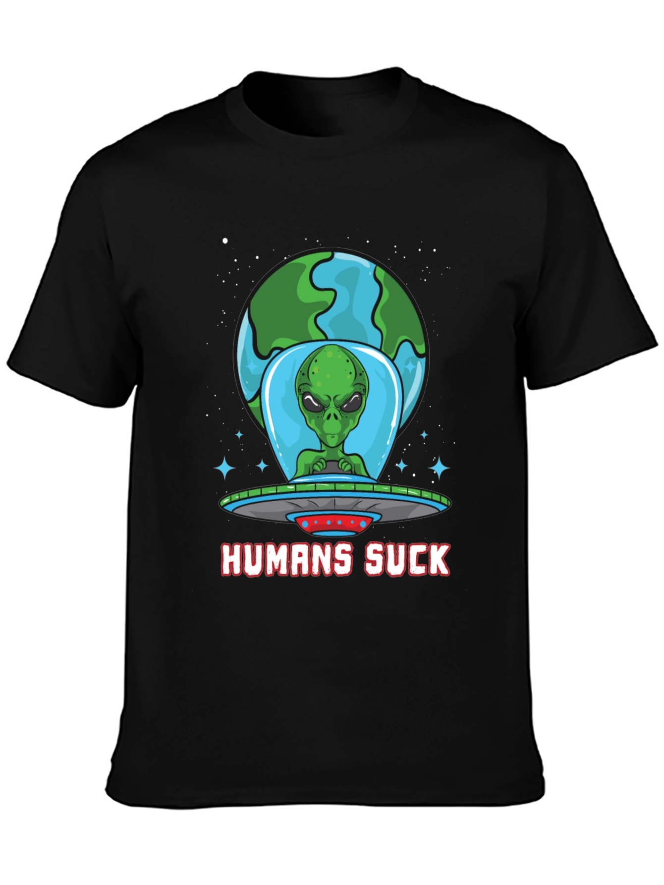 Humans Suck Alien Graphic Tee - 3