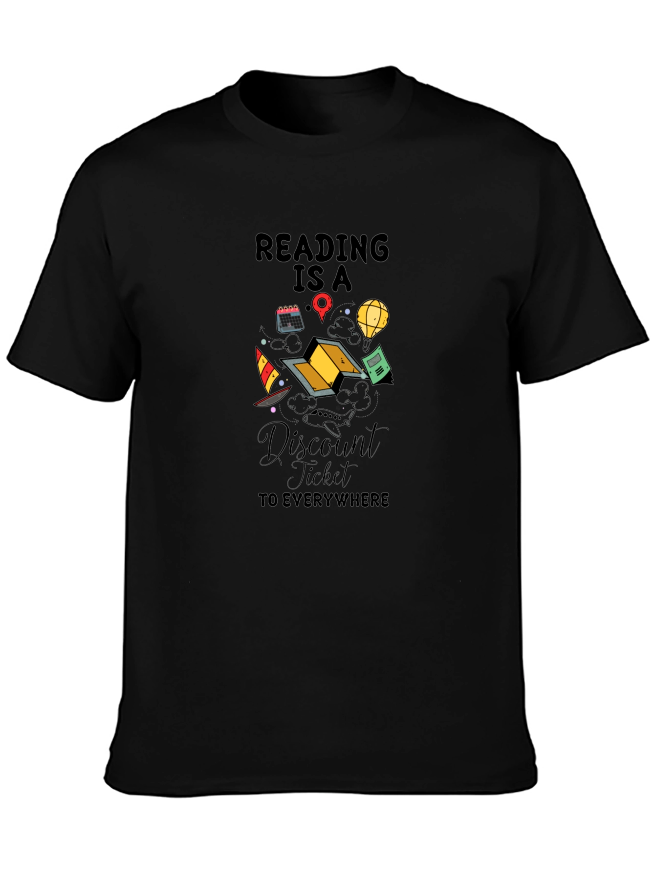 Black Reading is a Discount Ticket T-Shirt view 3