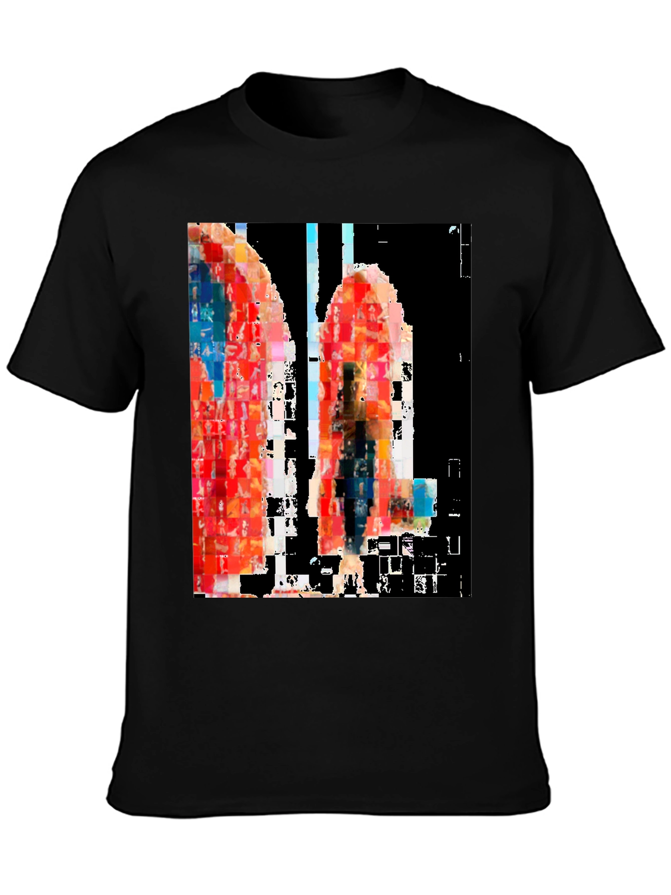 Abstract Art Black T-Shirt - 3