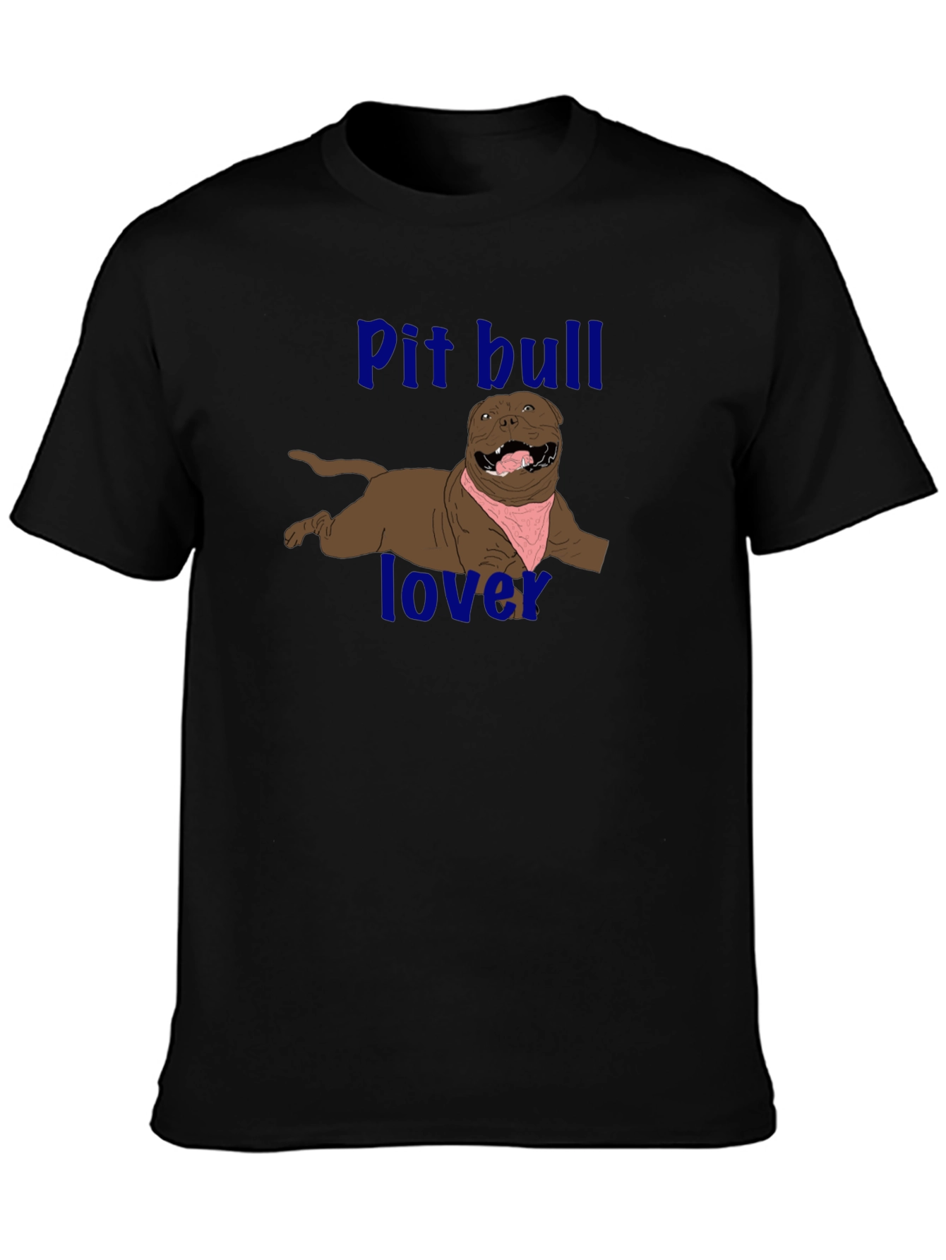 Pitbull Lover Graphic T-Shirt - Black - 3