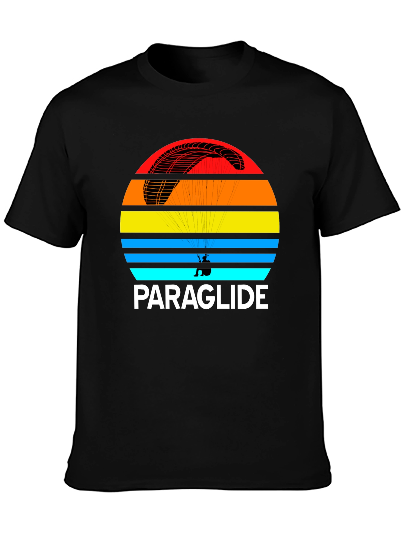 Black Paraglide Graphic Tee - Adventure Awaits! view 3
