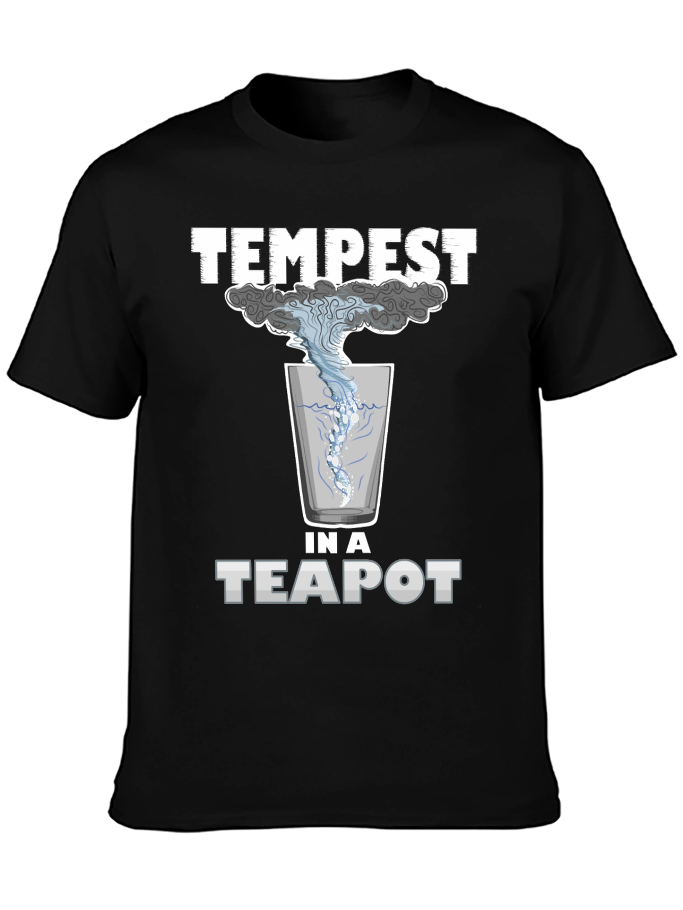 Black Tempest in a Teapot Graphic T-Shirt view 3