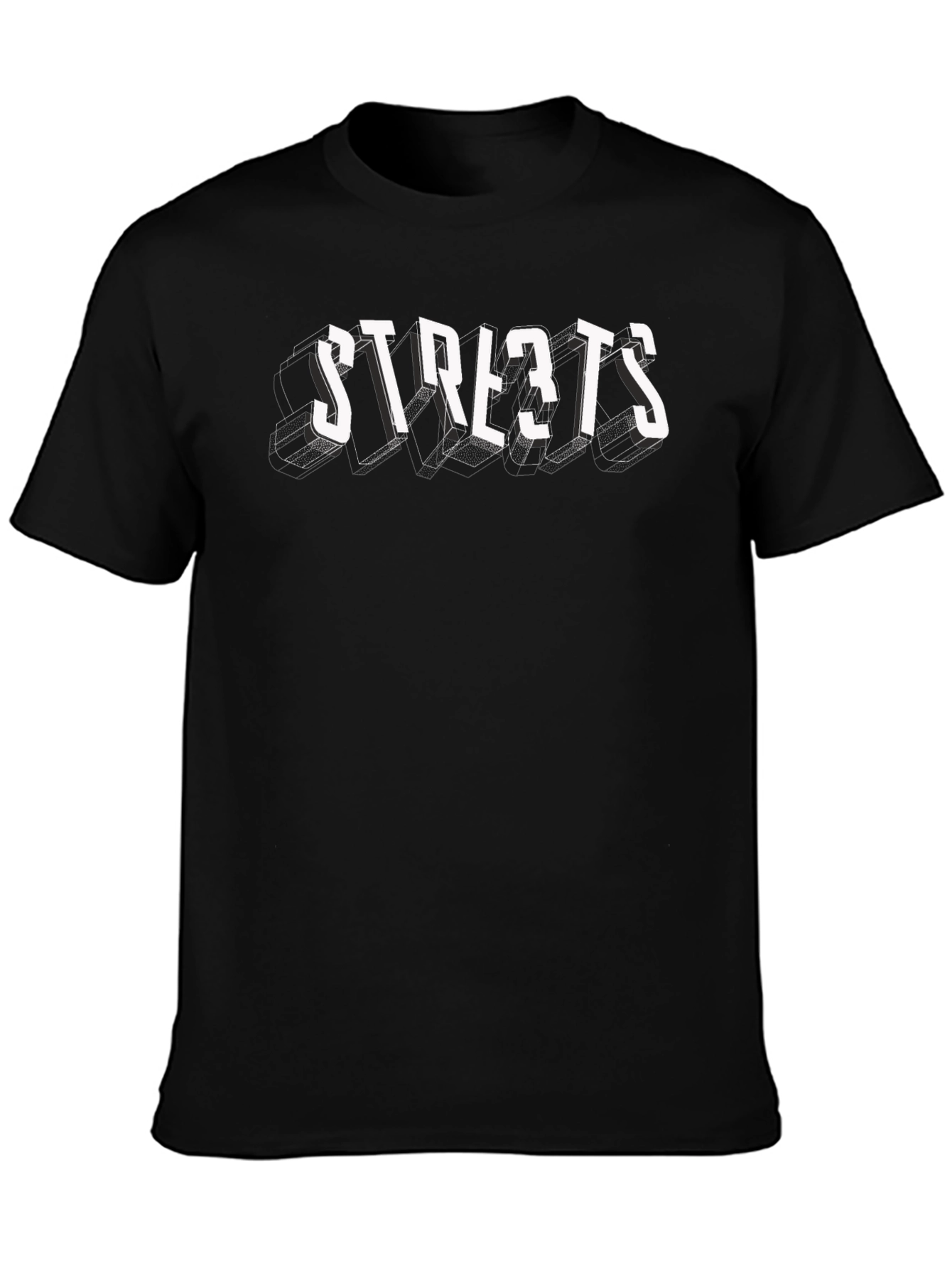 Black Streets Black Graphic T-Shirt view 3
