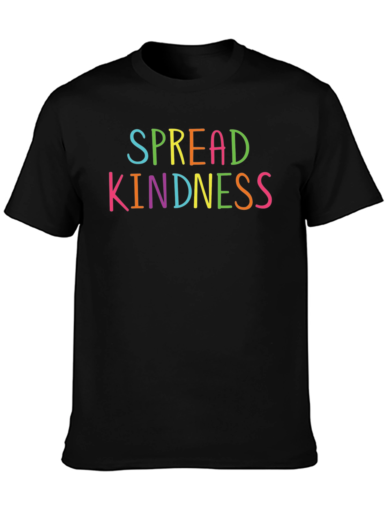 Black Spread Kindness T-Shirt - Positive Message Tee view 3