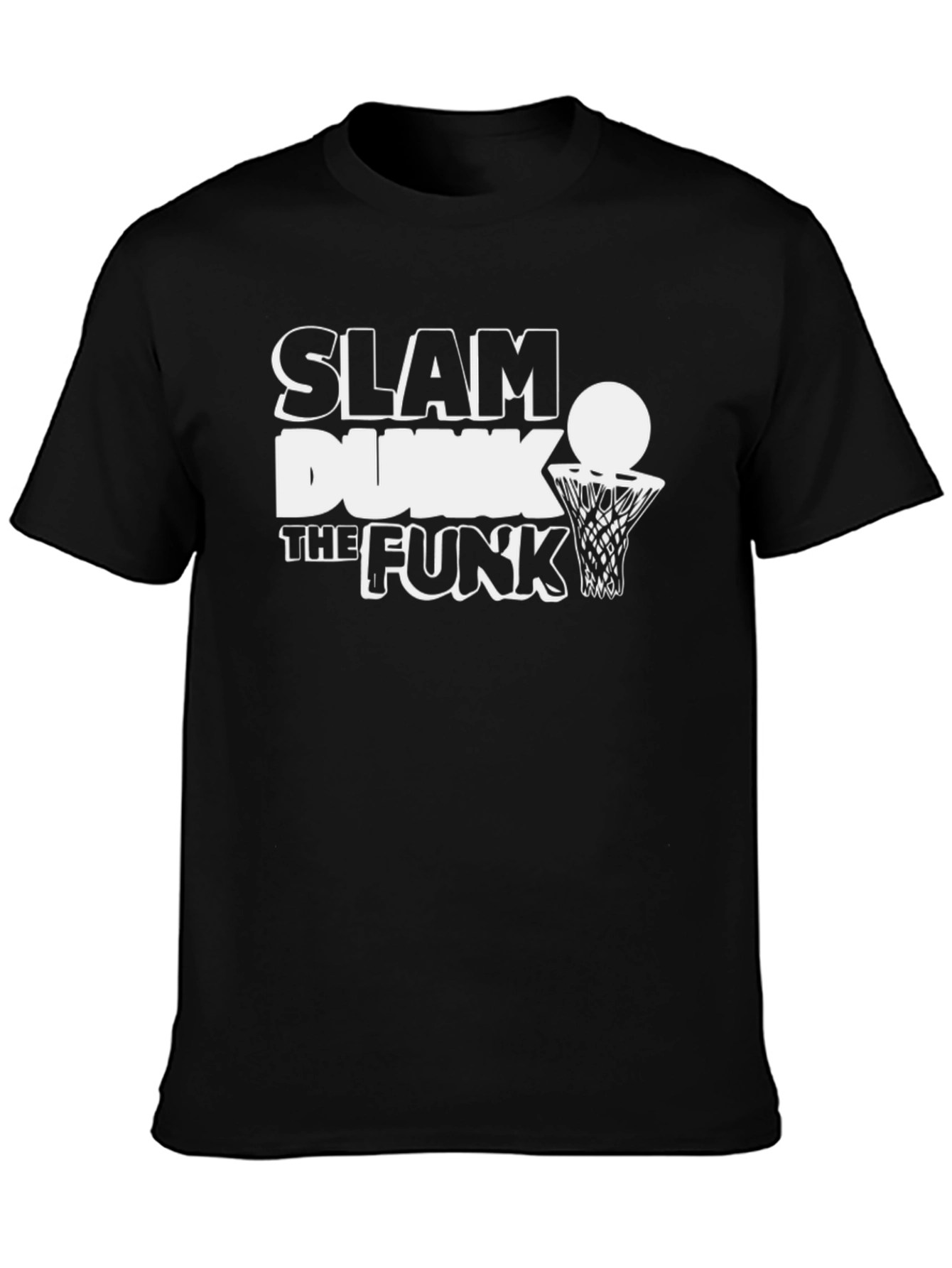 Black Slam Dunk the Funk Black Graphic Tee view 3