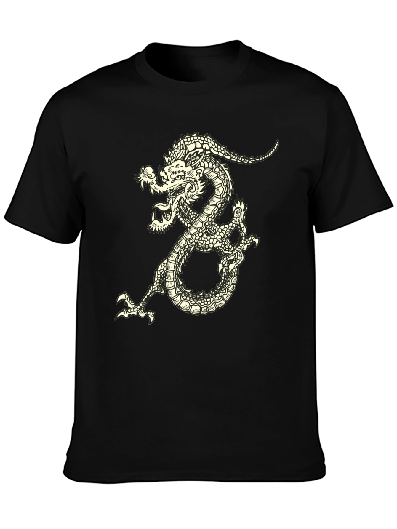 Black Dragon Graphic Tee - Black Short Sleeve view 3
