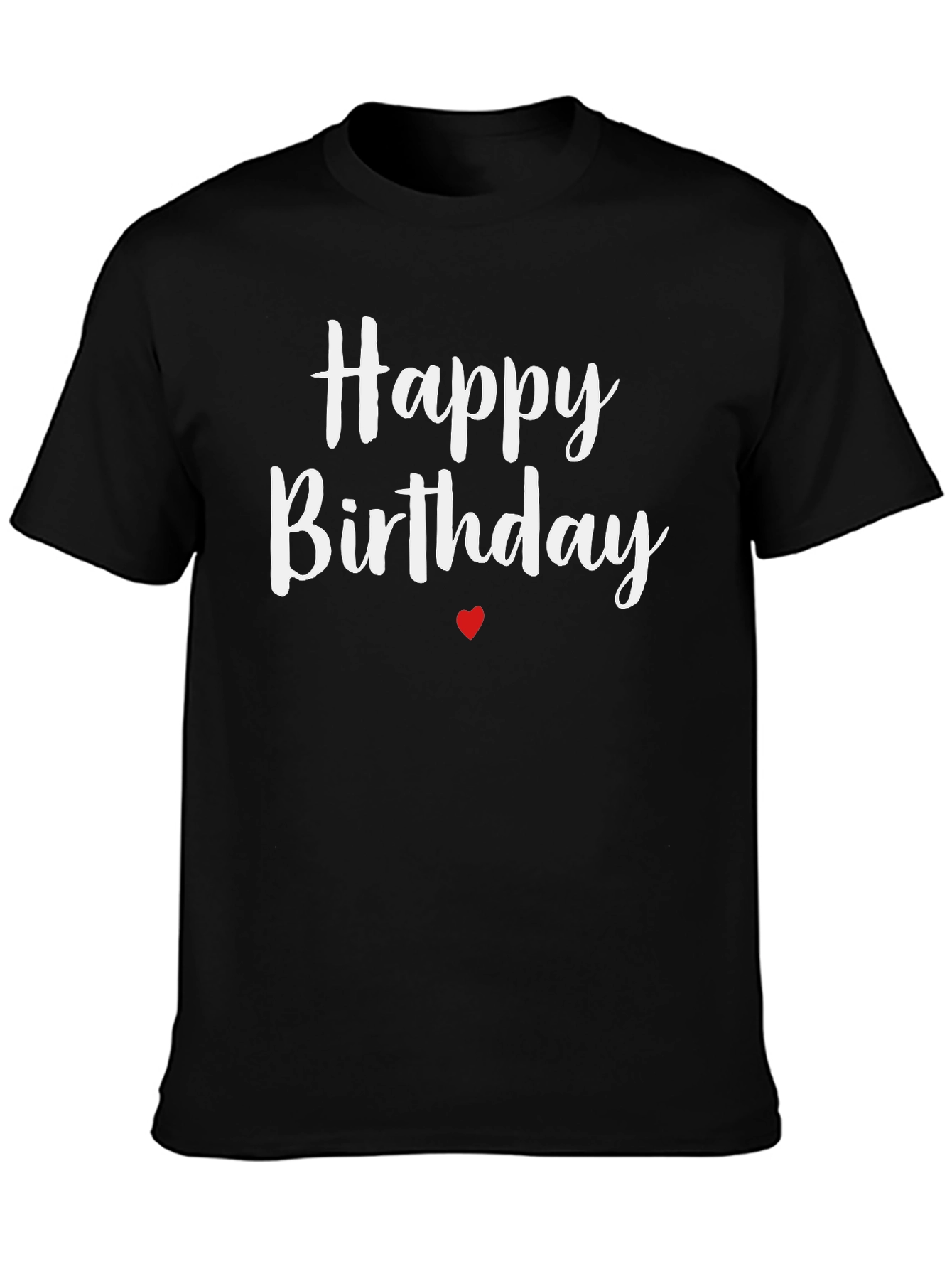 Black Happy Birthday Graphic Tee - Black view 3