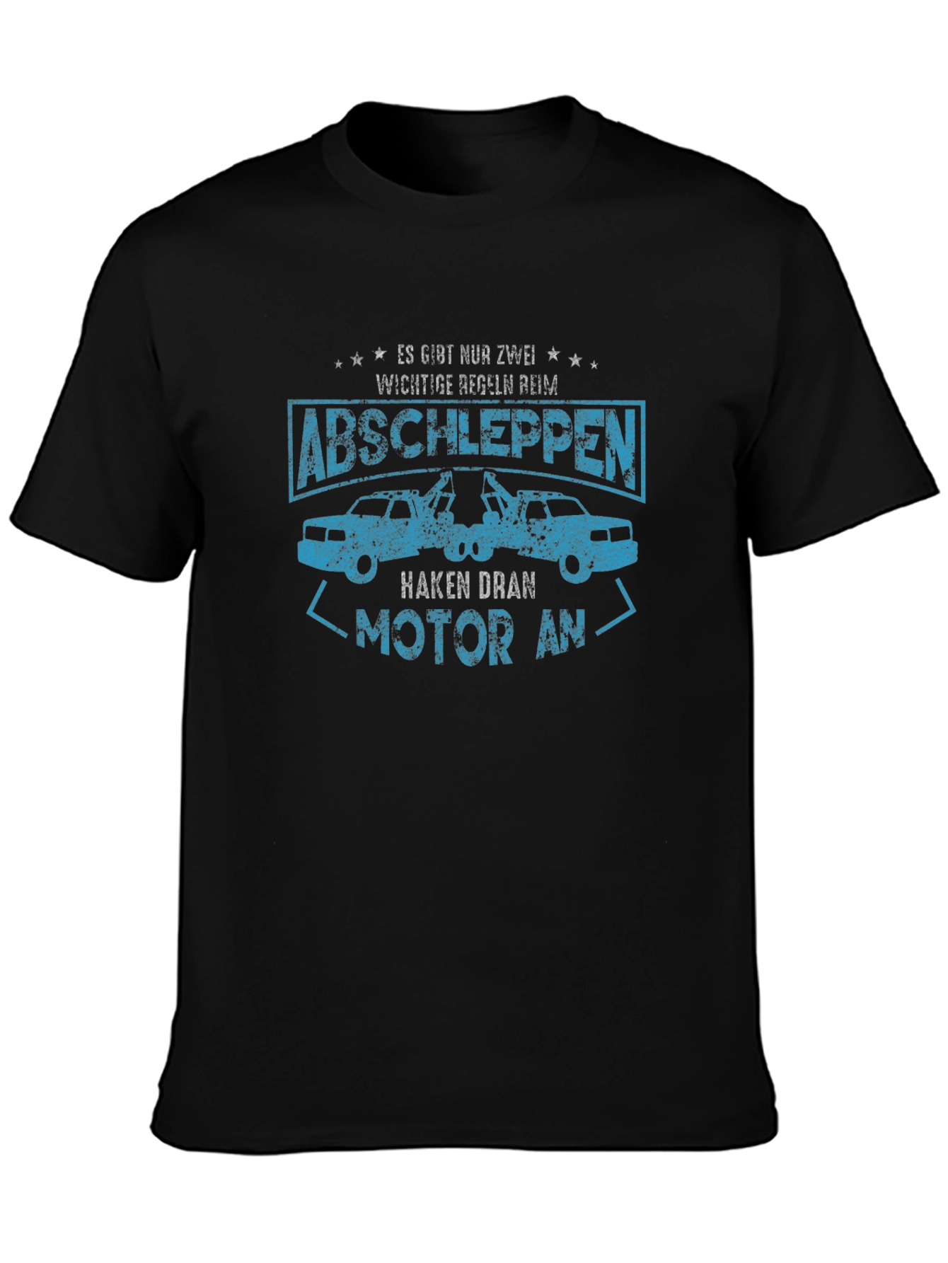 Black Abschleppen Tow Truck T-Shirt view 3