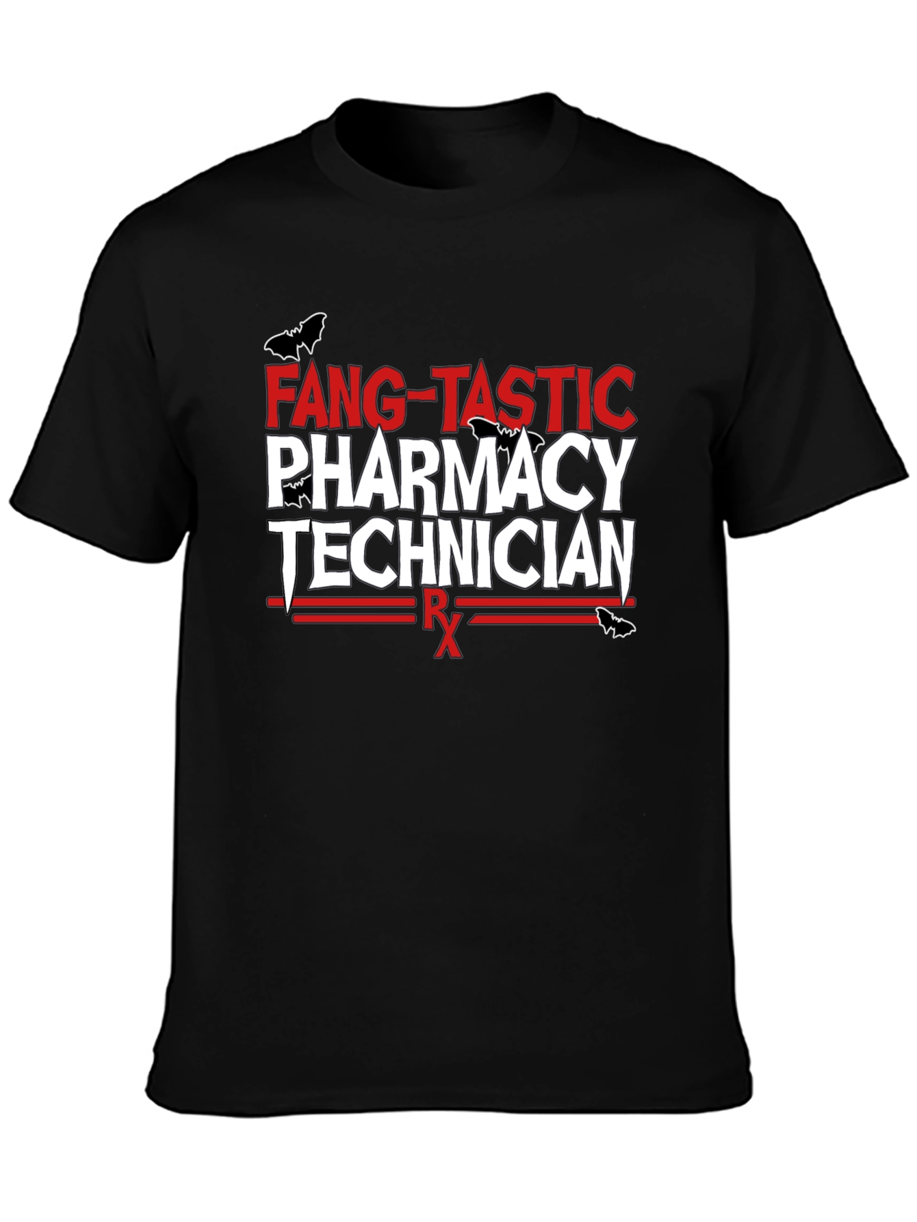 Black Fang-Tastic Pharmacy Technician T-Shirt view 3