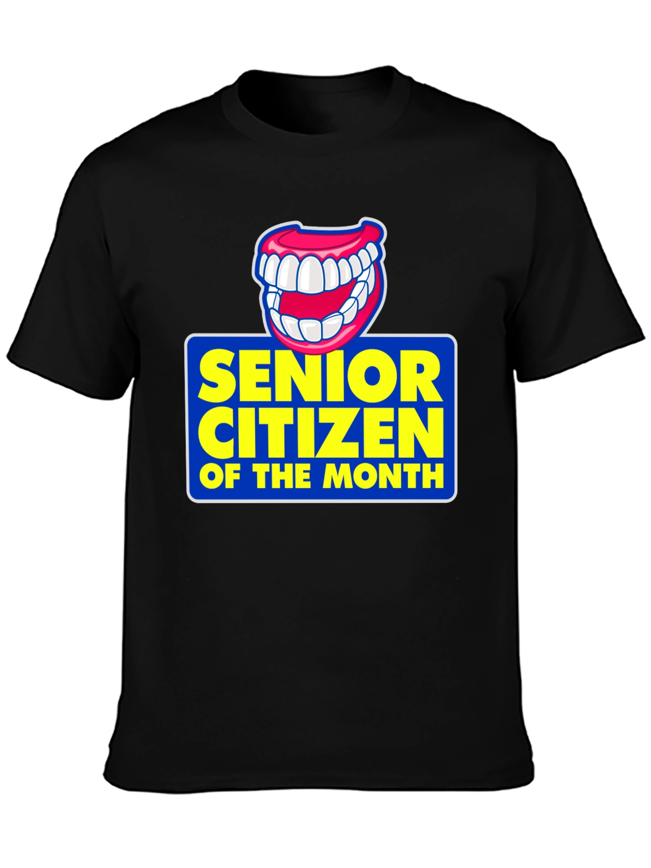 Black Senior Citizen of the Month Novelty Graphic T-Shirt view 3