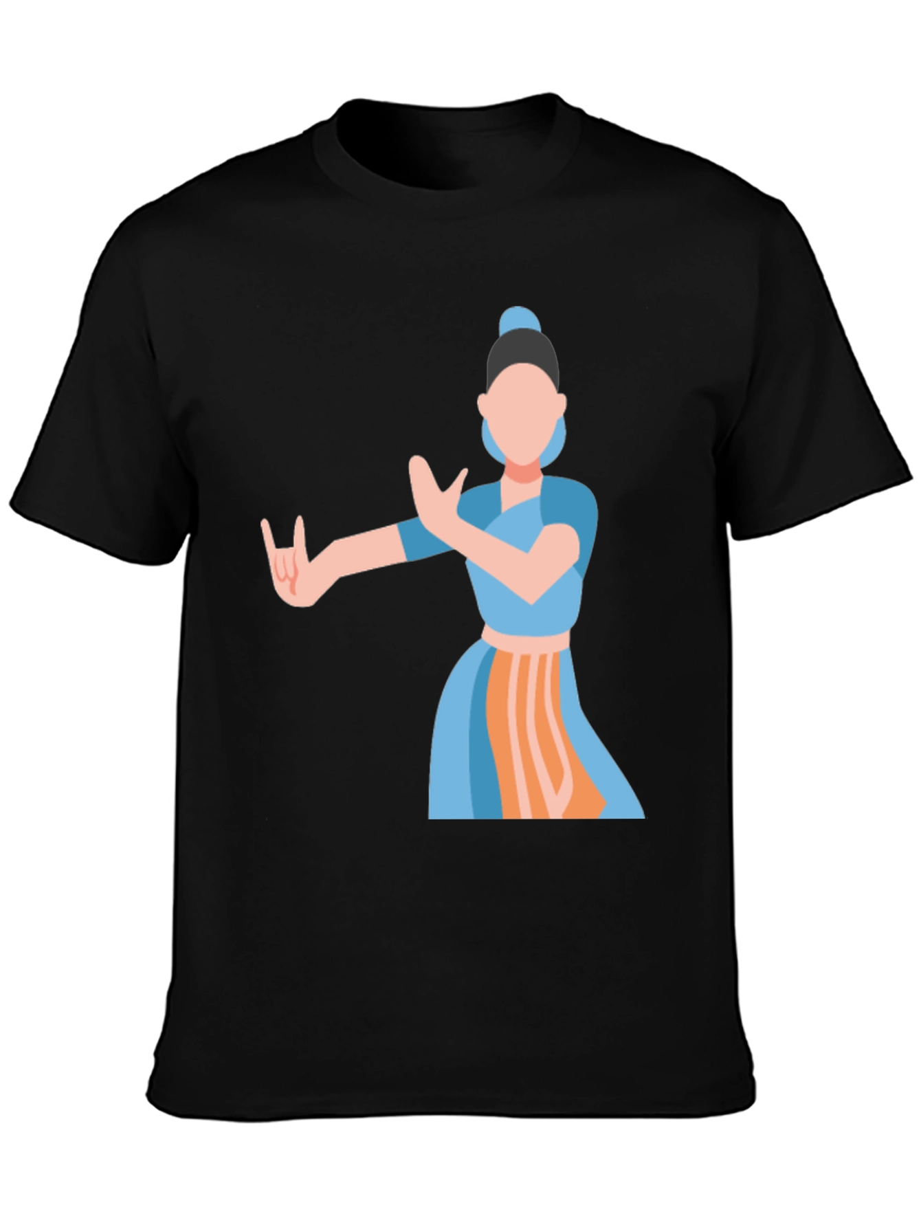 Indian Dance Graphic Tee - Classic Black - 3