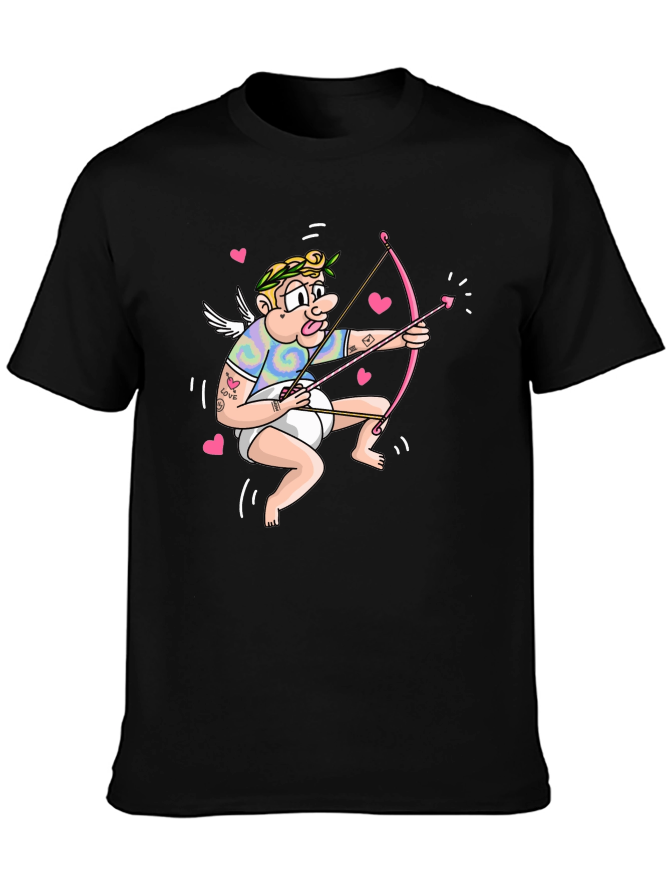 Black Cupid Arrow T-Shirt view 3