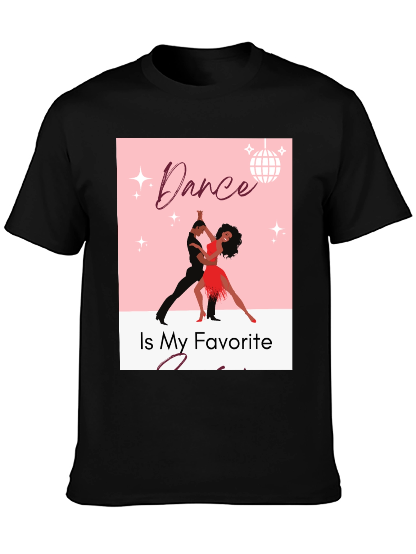 Black Dance Is My Favorite Season T-Shirt view 3
