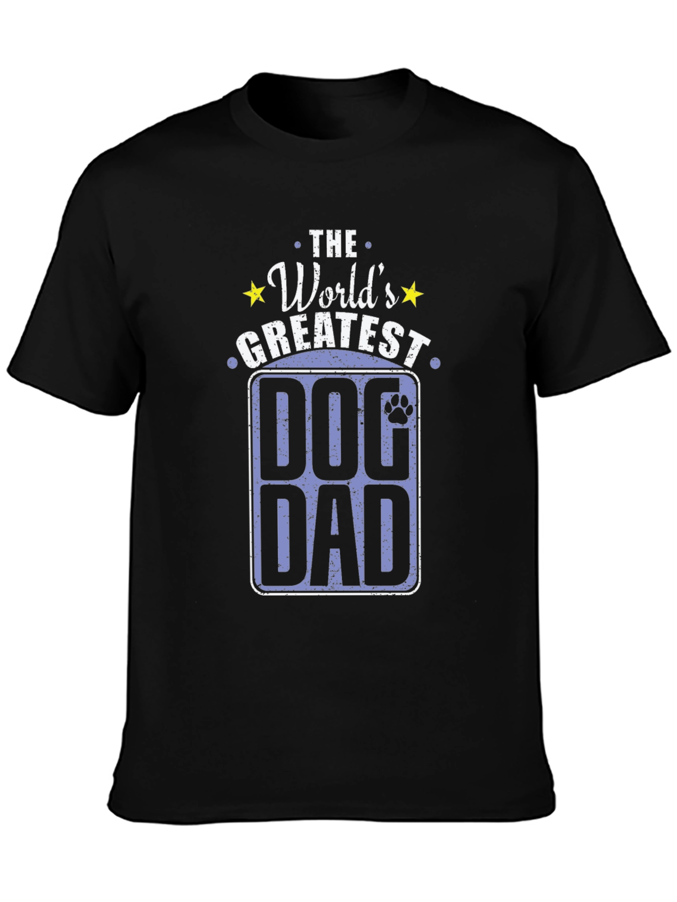 Black World's Greatest Dog Dad T-Shirt view 3