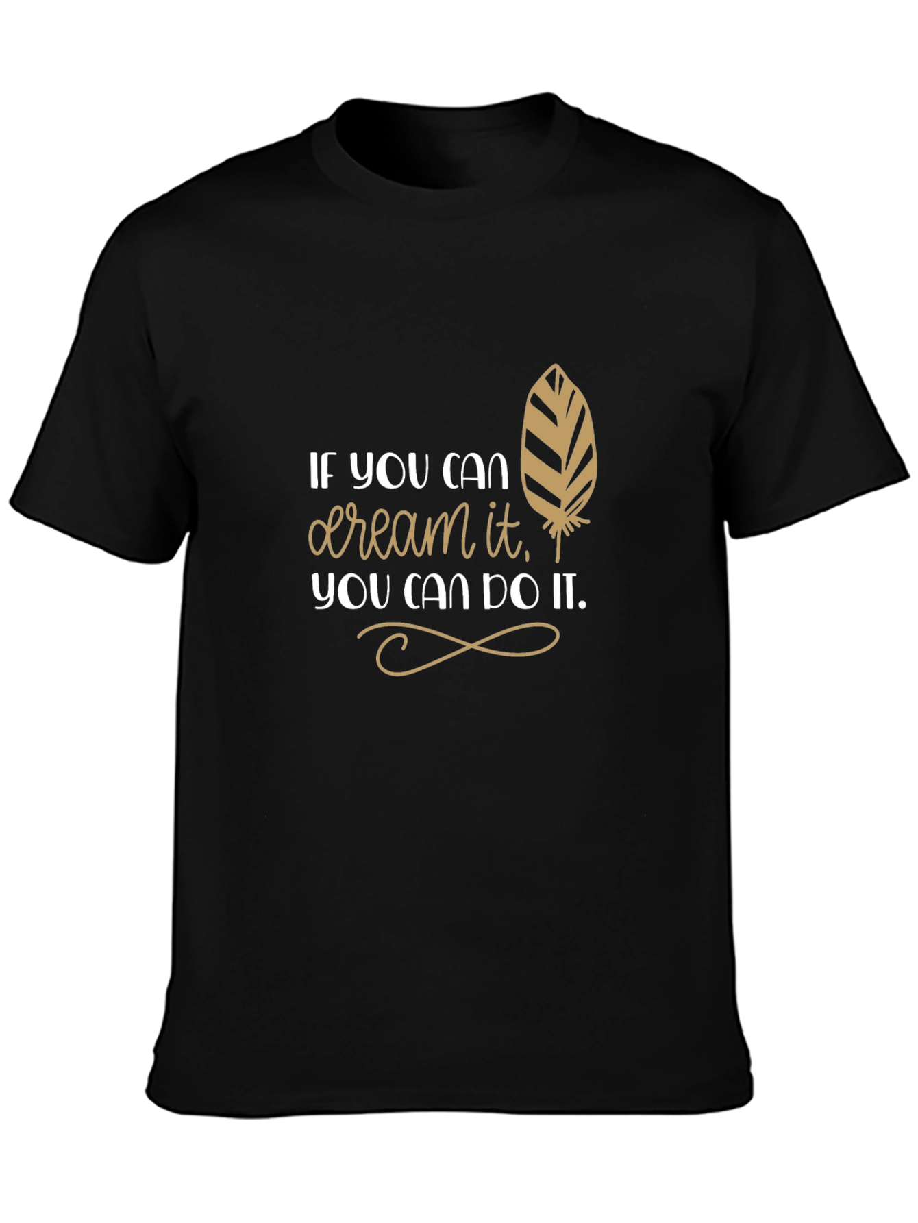 Black Dream It, Do It - Motivational T-Shirt view 3