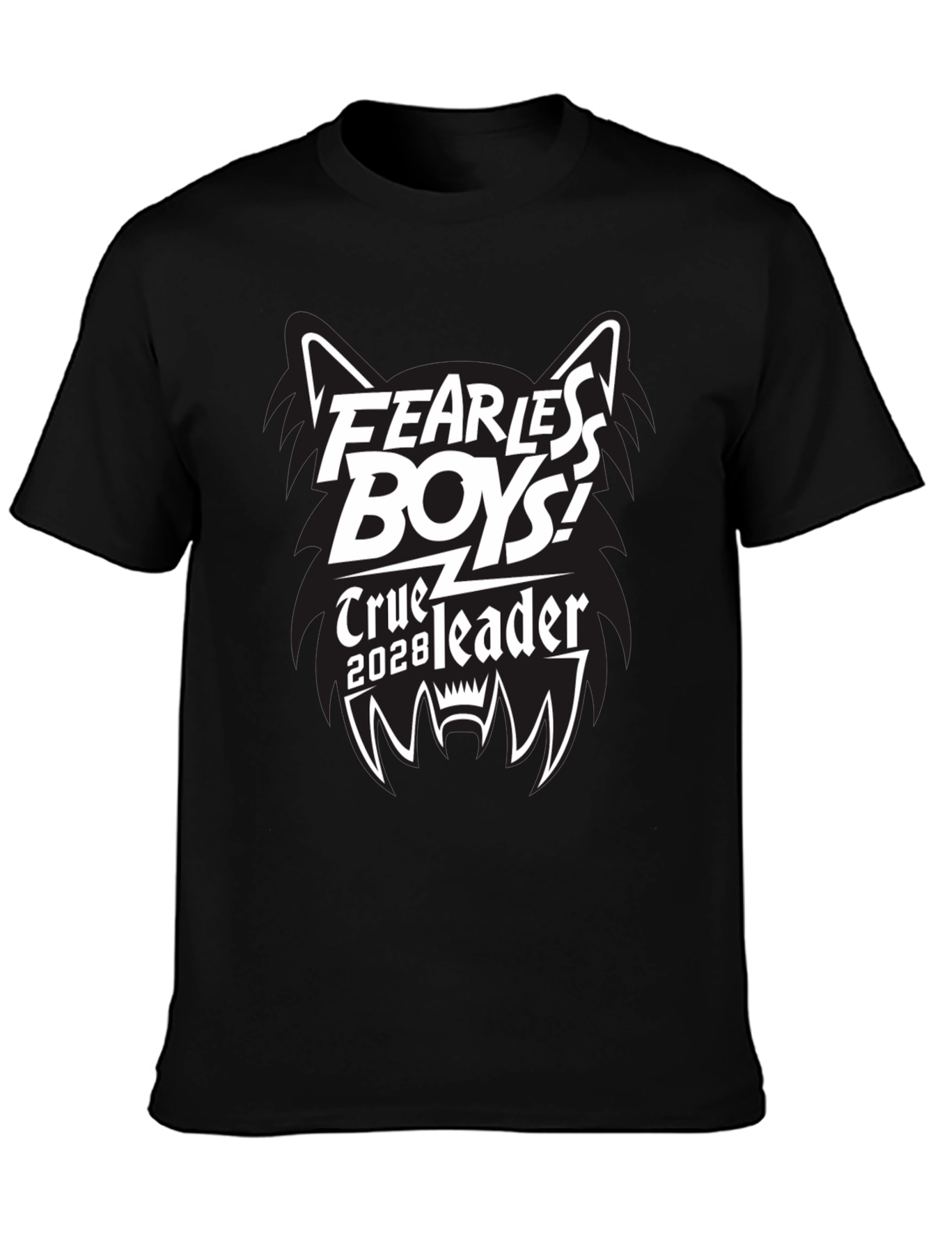 Black Fearless Boys Graphic Tee - True Leader 2028 view 3