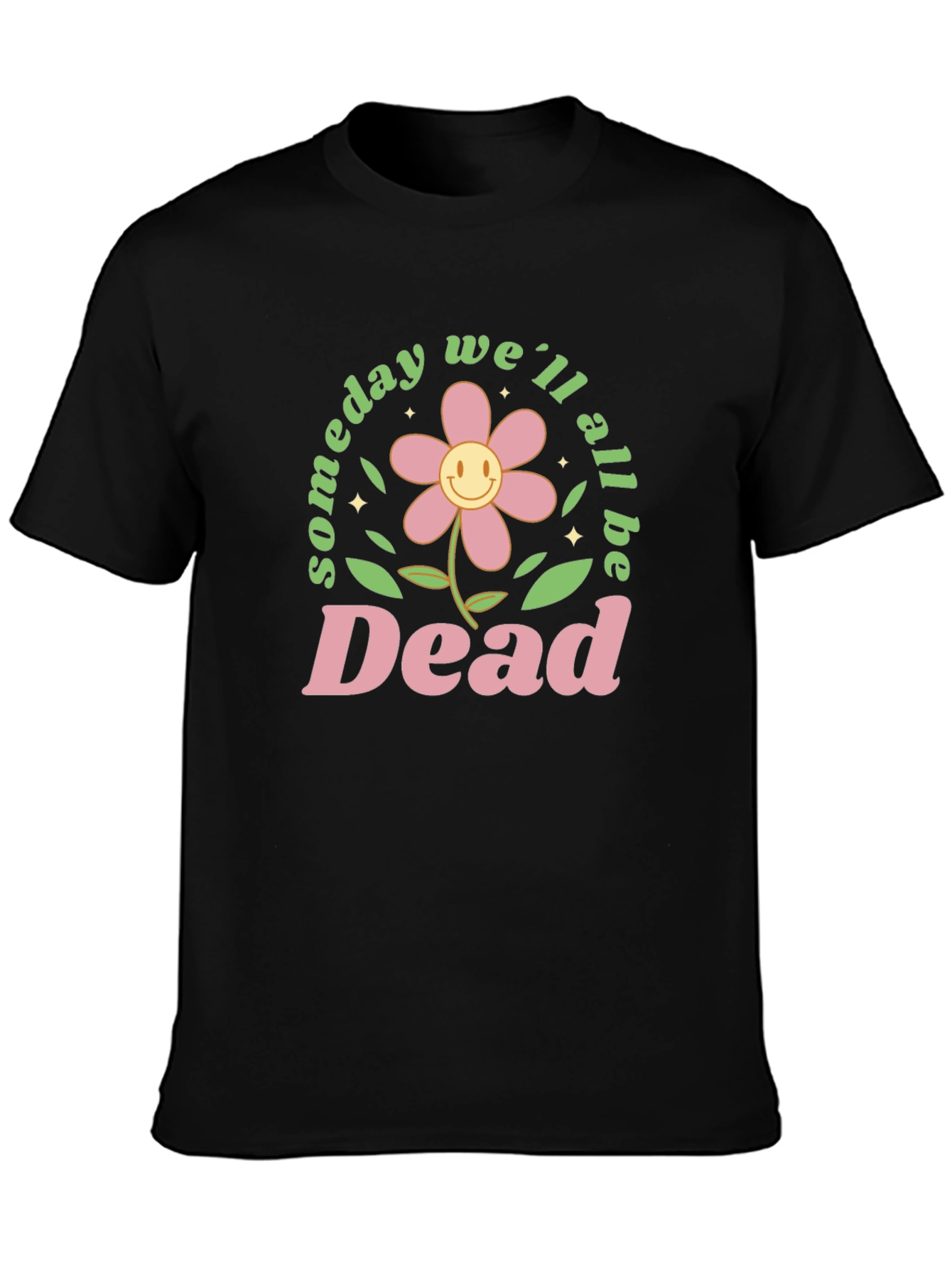 Black Someday We'll All Be Dead Graphic Tee - Black view 3