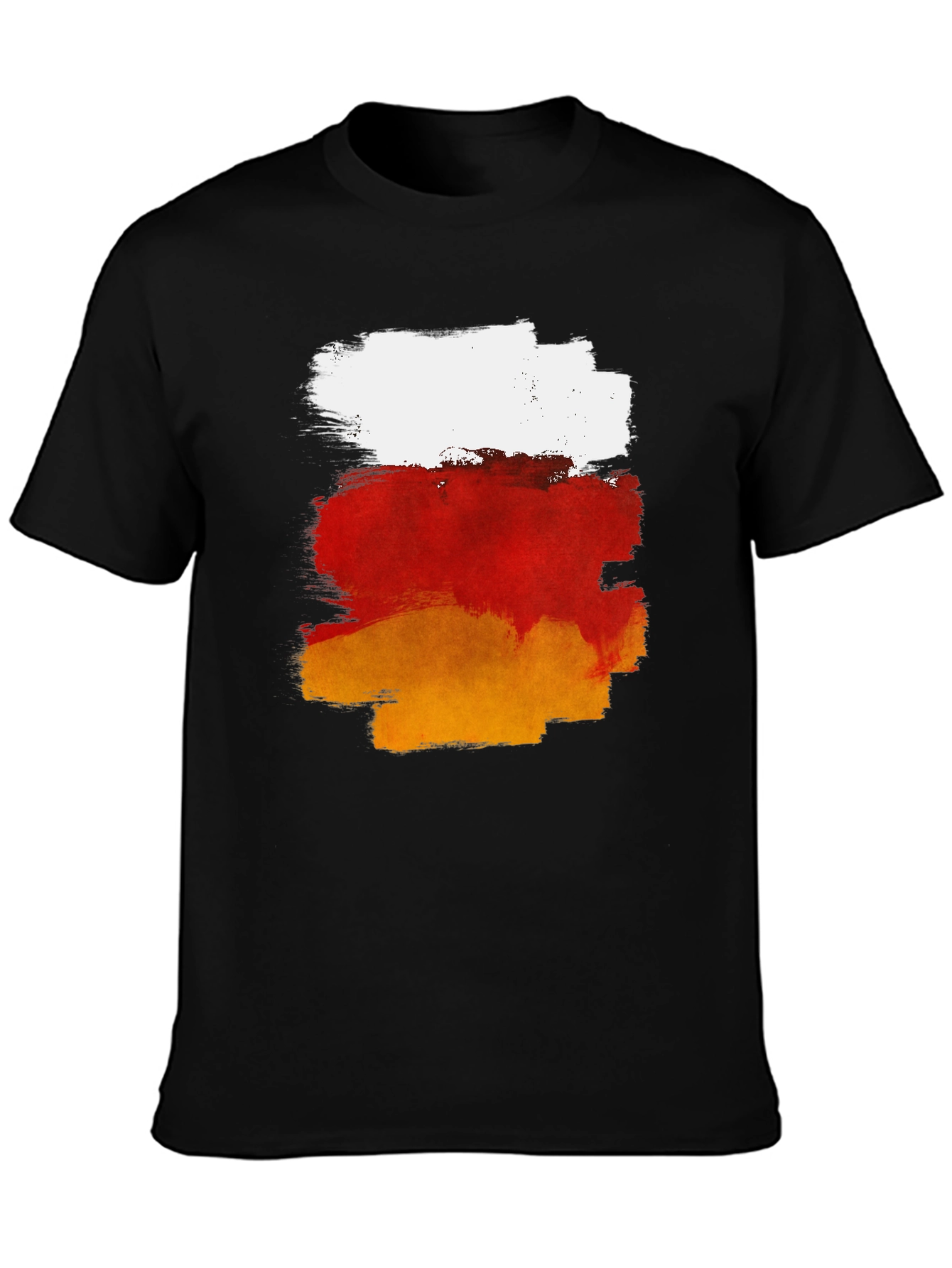 Abstract Brush Stroke Graphic T-Shirt - 3