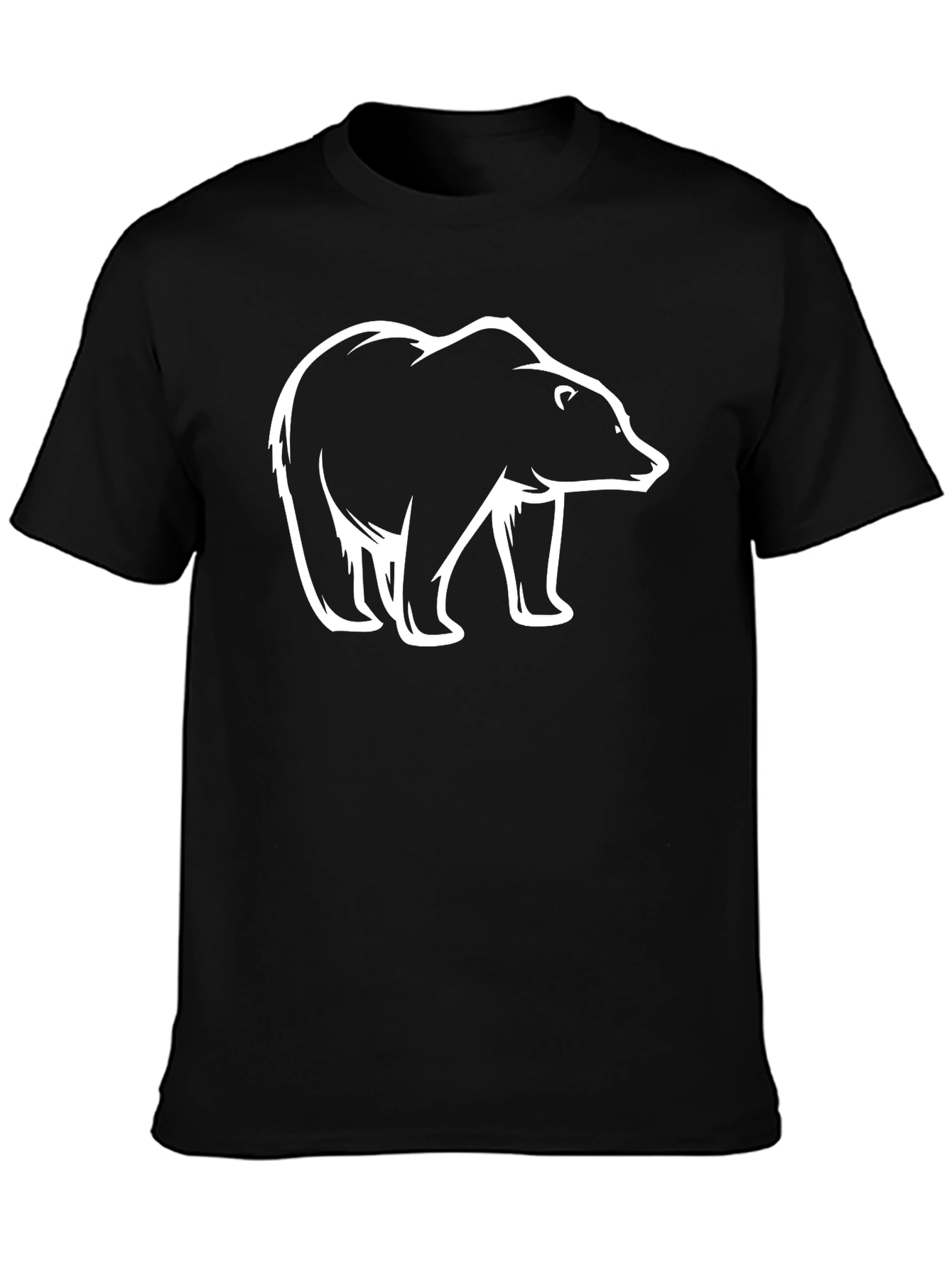 Black Bear Graphic Black T-Shirt view 3