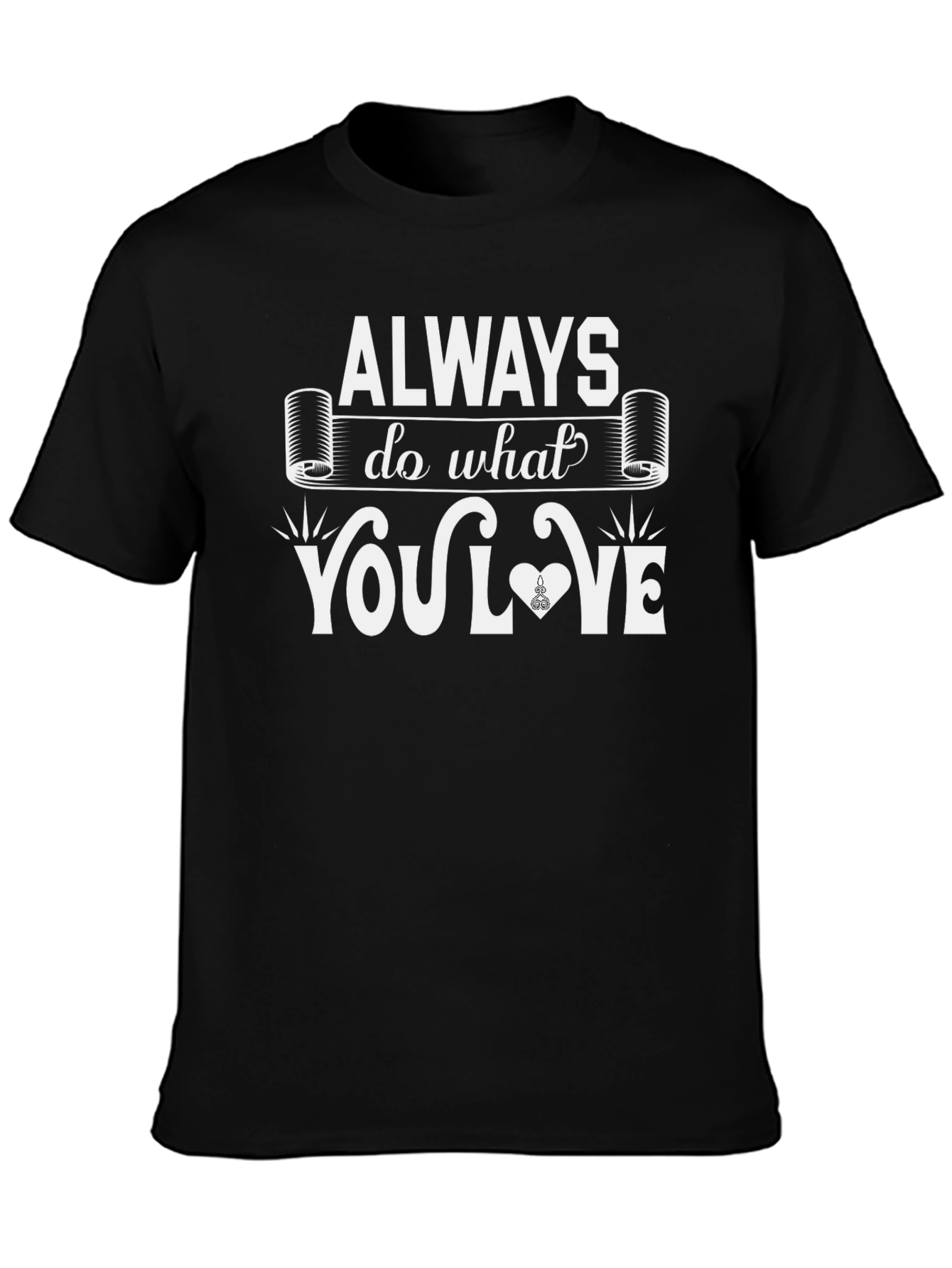 Black Always Do What You Love Graphic Tee view 3