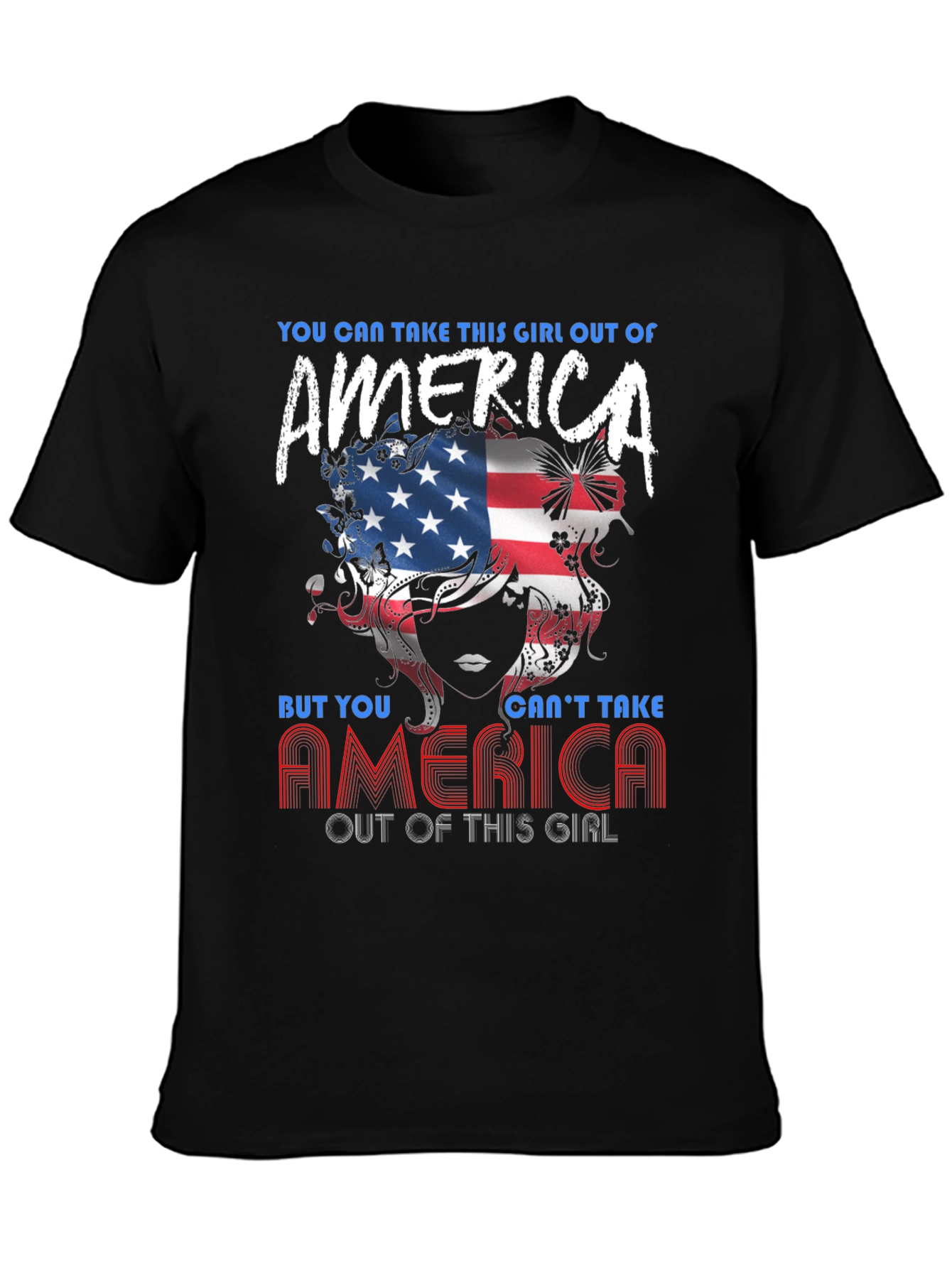 Black American Pride Women's Graphic Tee view 3
