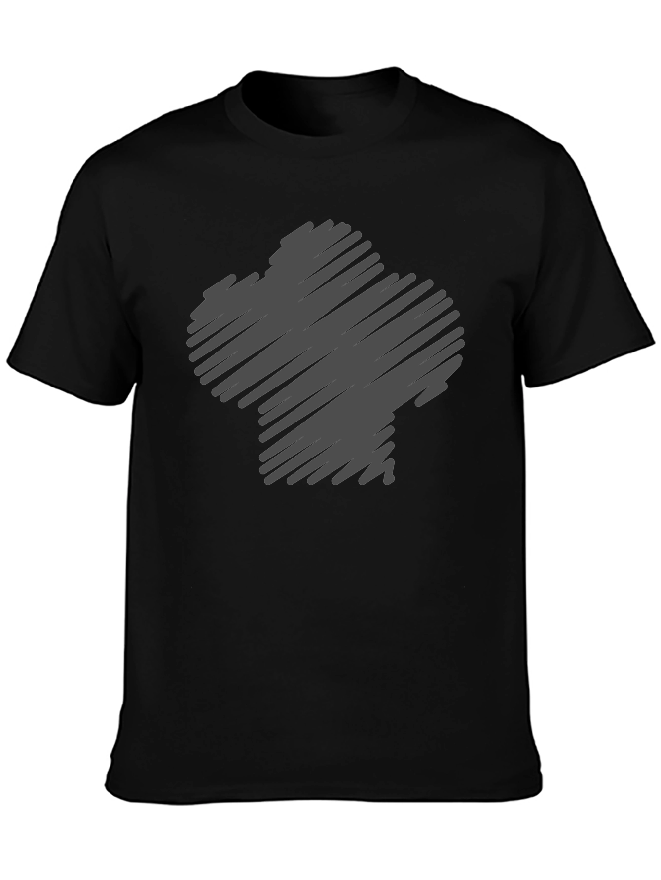 Black Black Graphic Print Tee view 3