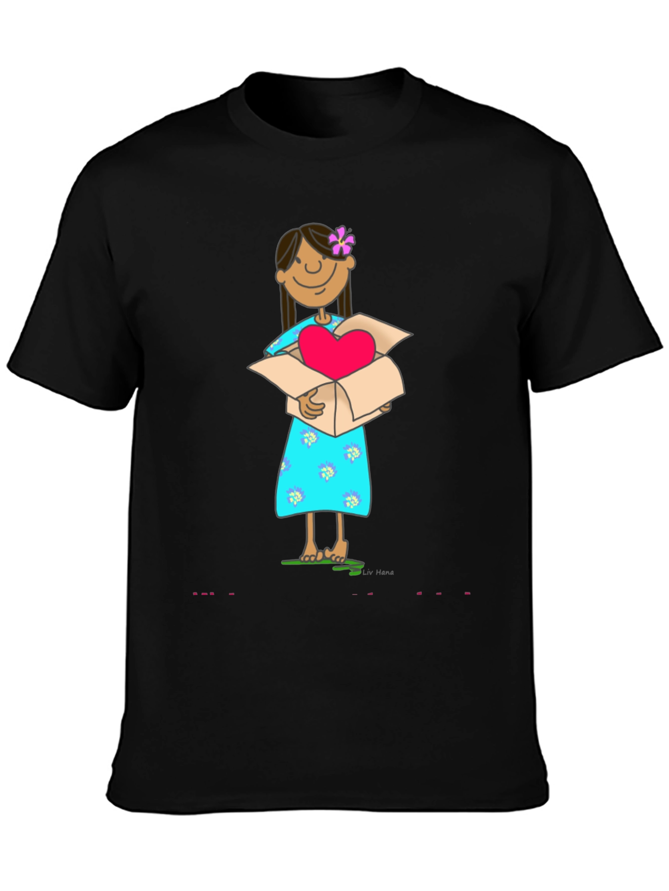 Black Heart Box T-Shirt: Spread the Love! view 3
