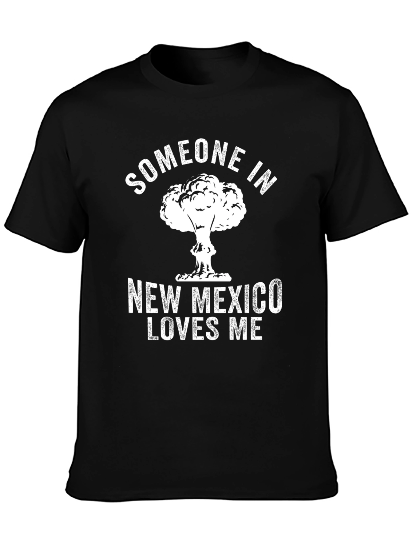 Black Someone in New Mexico Loves Me T-Shirt view 3