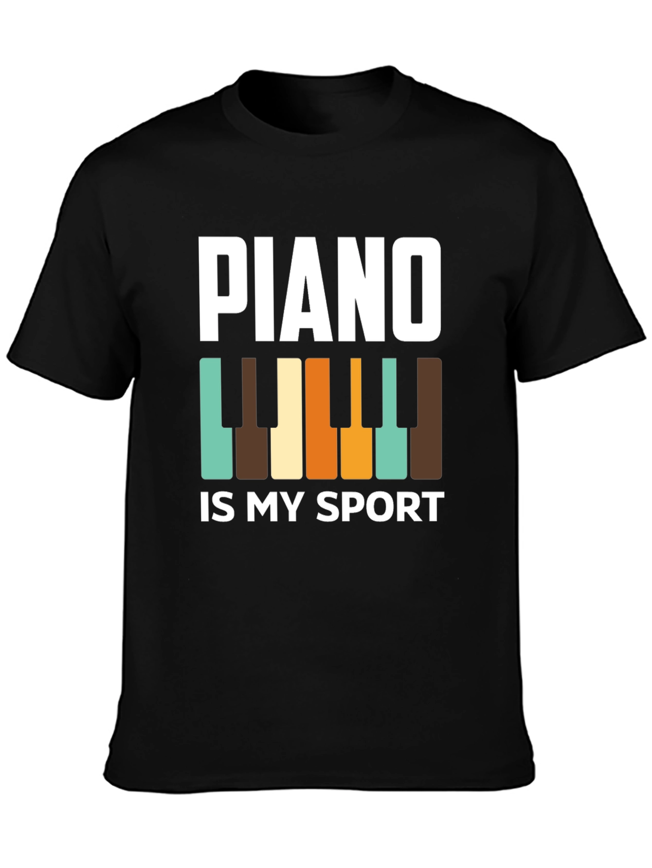 Black Piano Is My Sport - Graphic Tee view 3