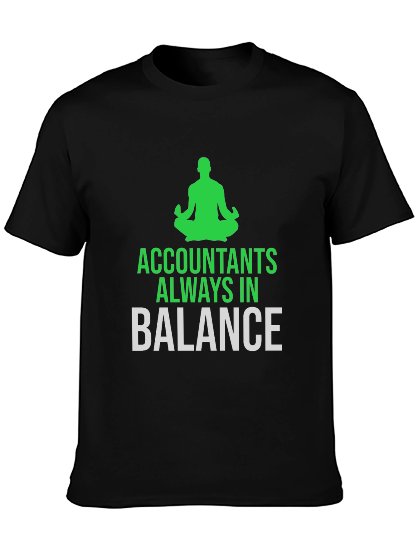 Black Accountants Always in Balance T-Shirt view 3