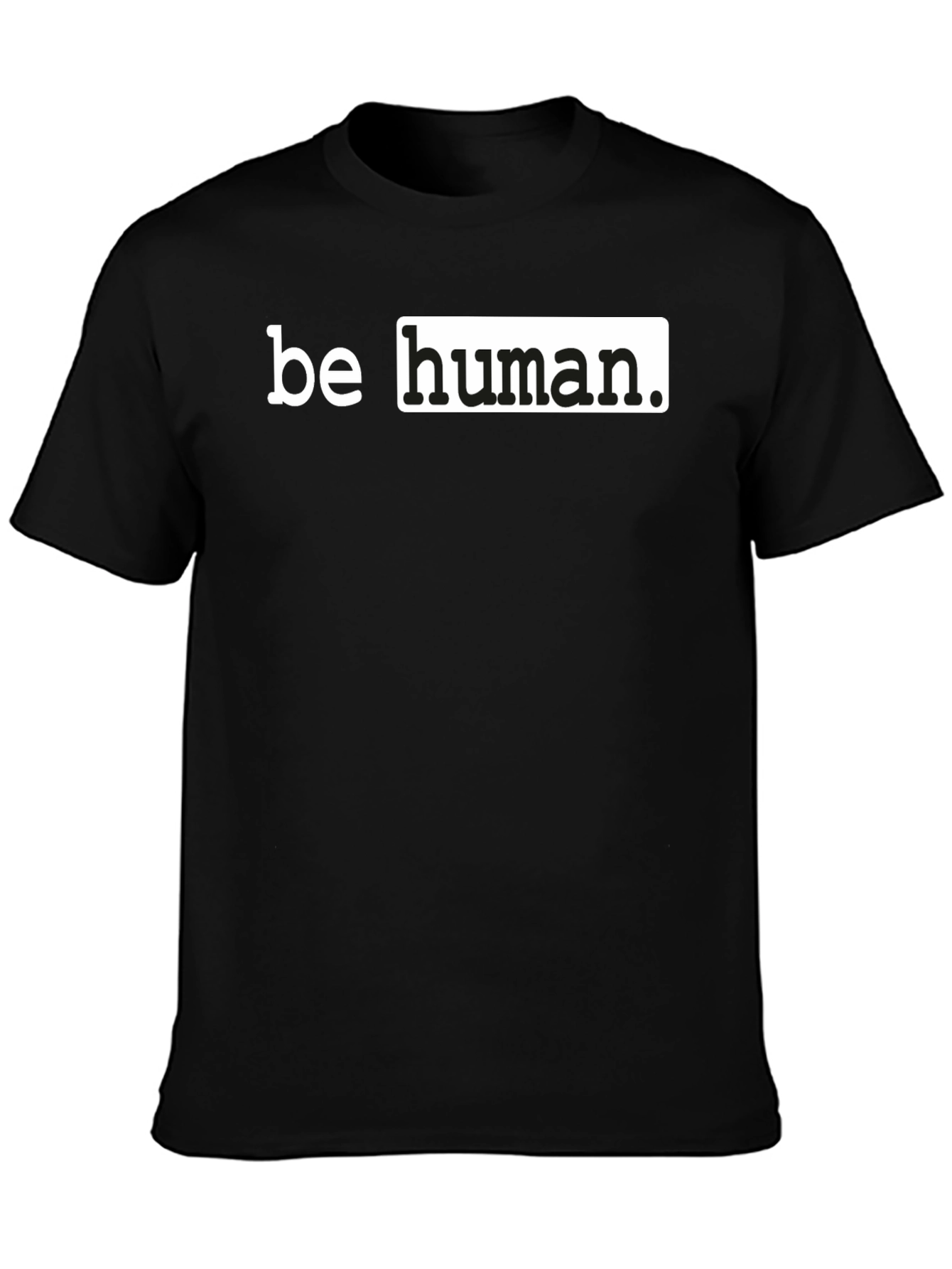 Black Be Human Black Graphic T-Shirt view 3