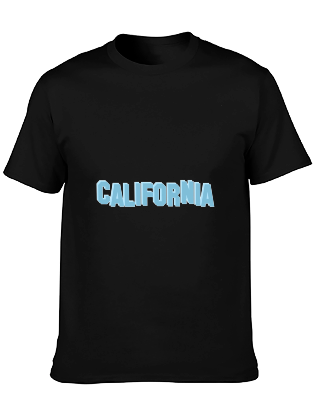 Black California Graphic Print Black T-Shirt view 3