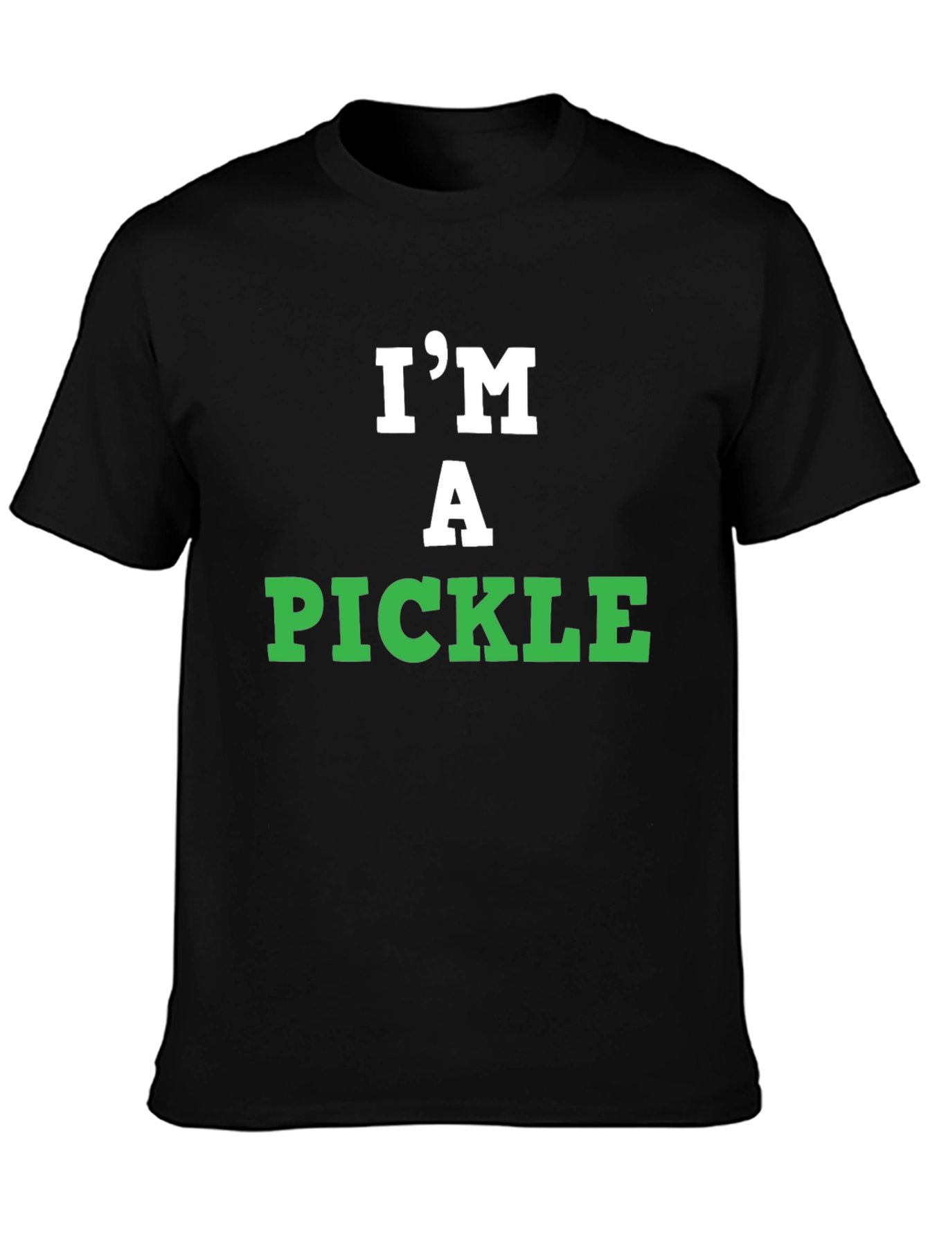 Black I'm A Pickle T-Shirt - Funny Graphic Tee view 3