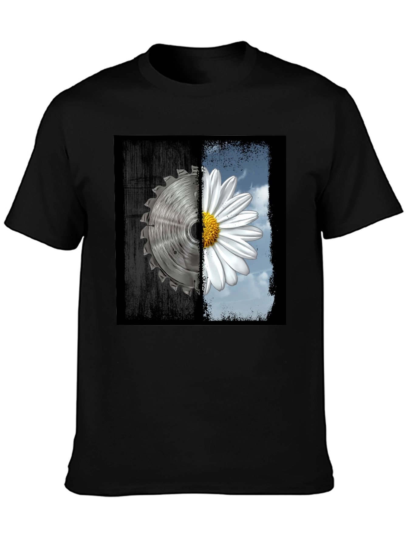 Black Nature vs. Industry T-Shirt view 3