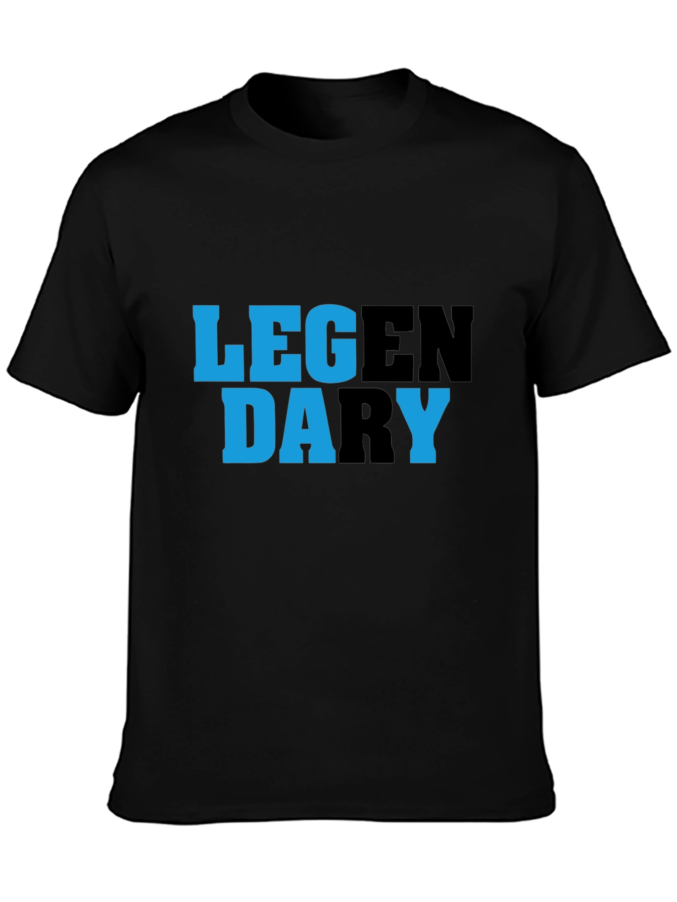 Black Legendary Graphic Tee - Cool Casual Style view 3