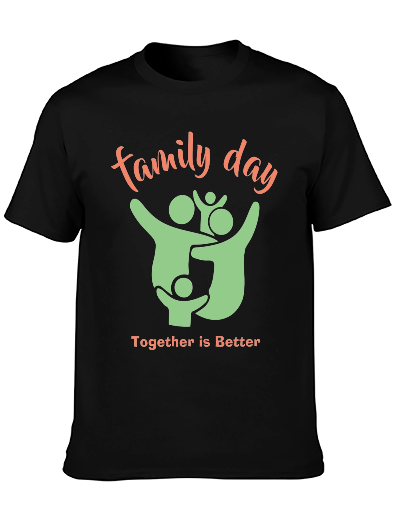 Black Family Day T-Shirt - Together is Better view 3