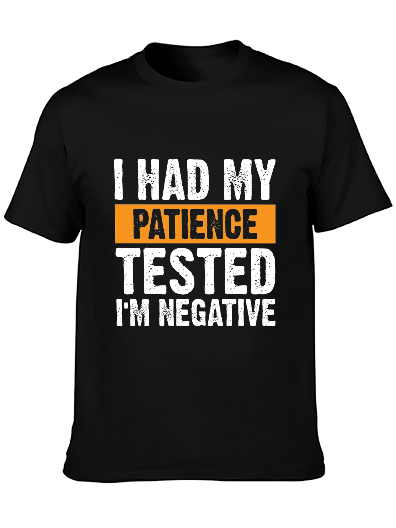 Black I Had My Patience Tested Graphic Tee view 3