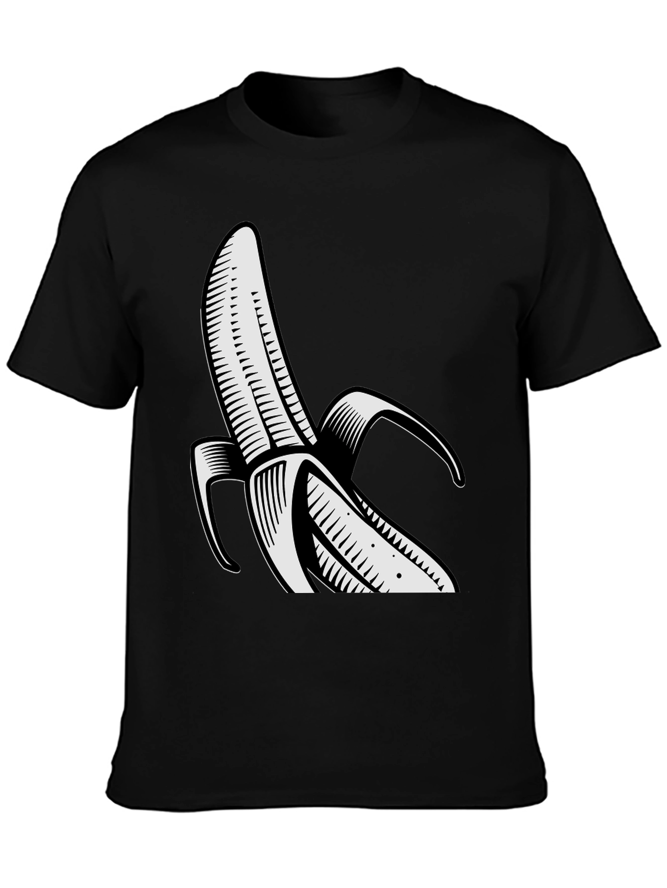 Banana Graphic Black T-Shirt - Unisex Cool Design - 3