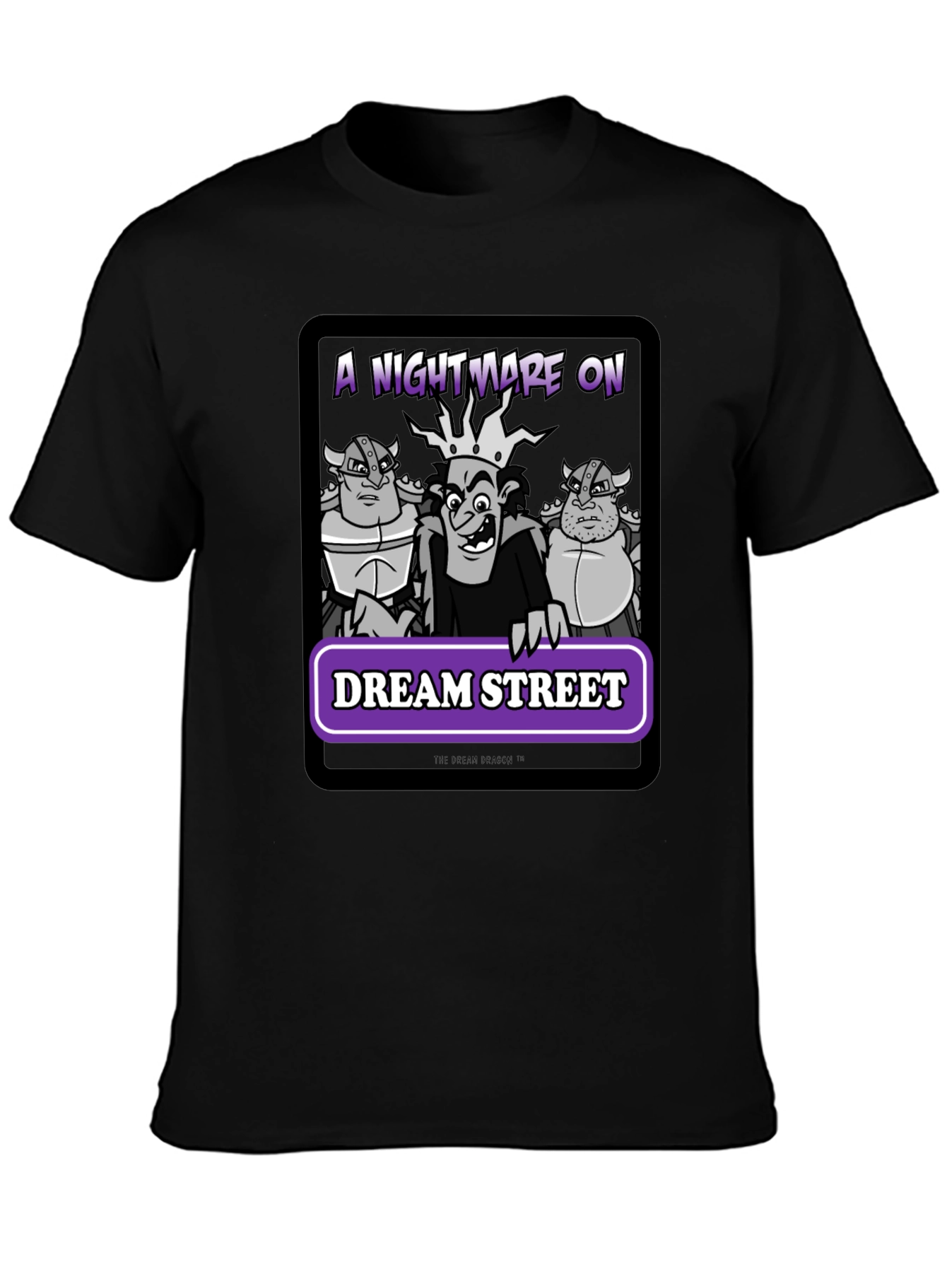 Black Nightmare on Dream Street Graphic Tee view 3