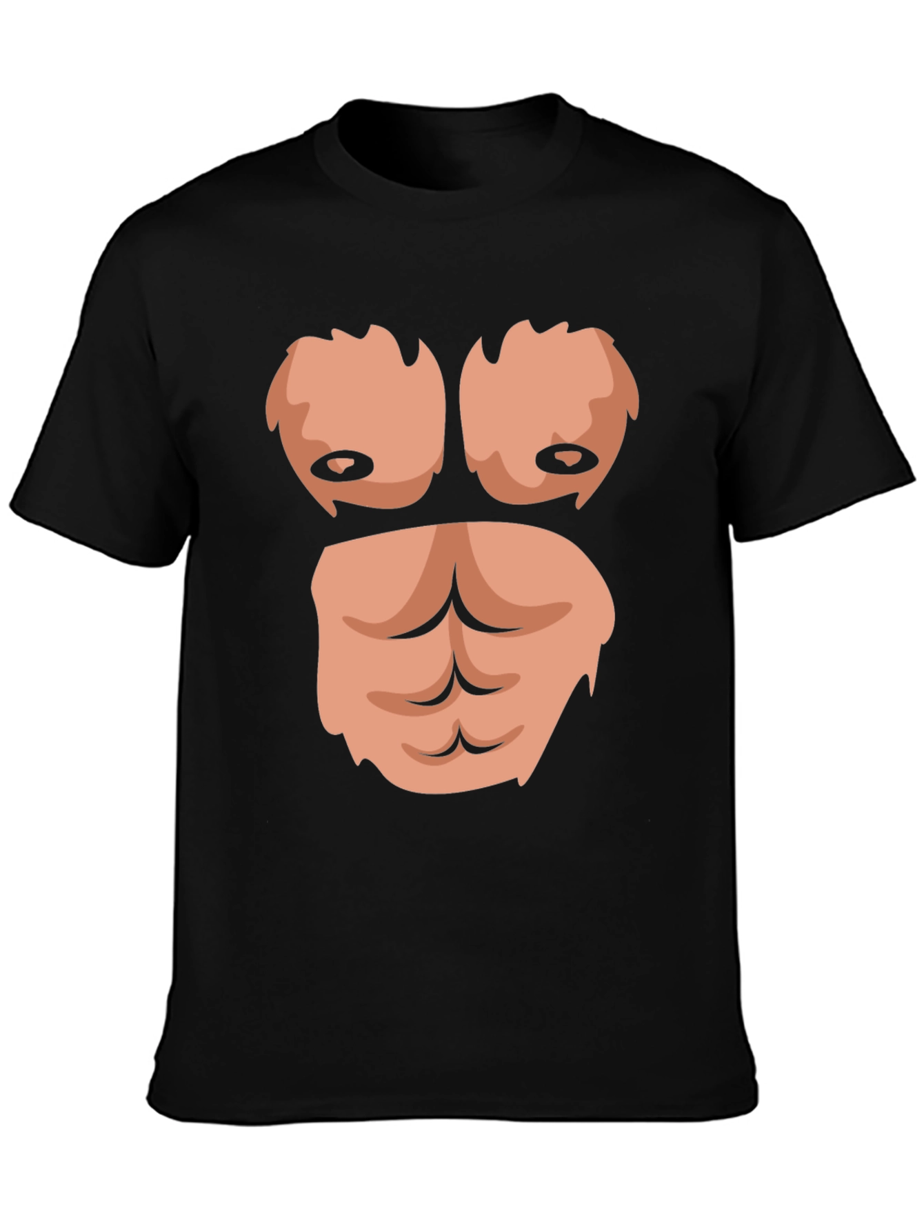Black Funny Gorilla Bodybuilder T-Shirt view 3