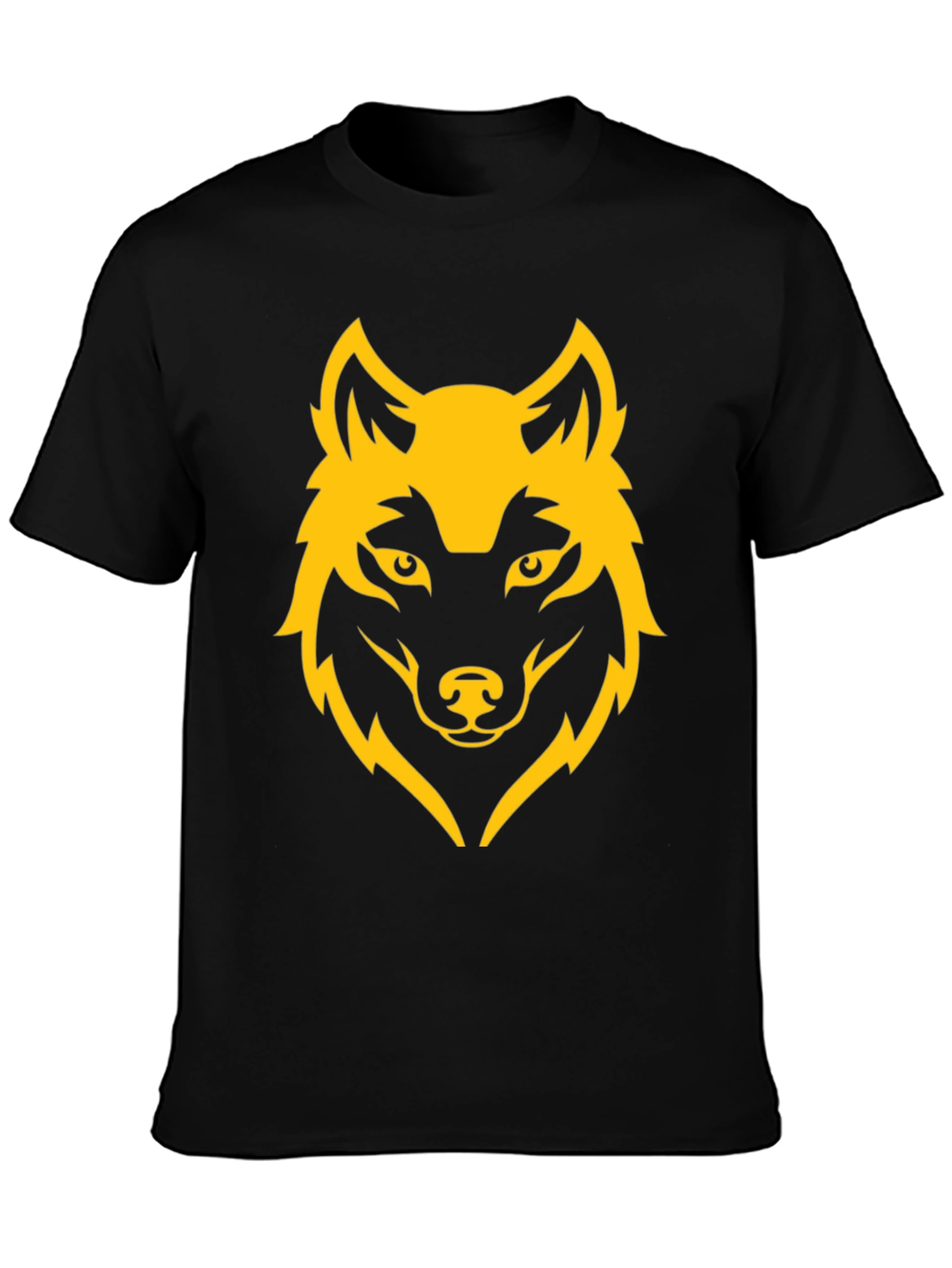 Black Wolf Graphic Tee - Bold Design, Soft Fabric view 3