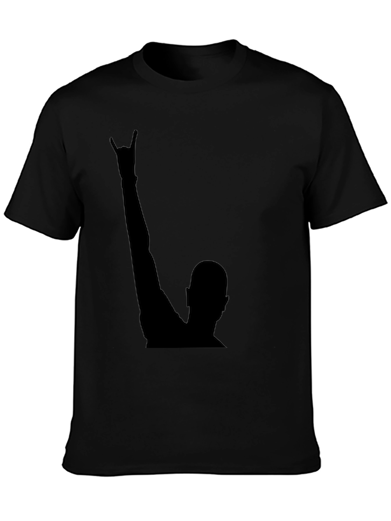 Black Rock On! Black Graphic Tee view 3