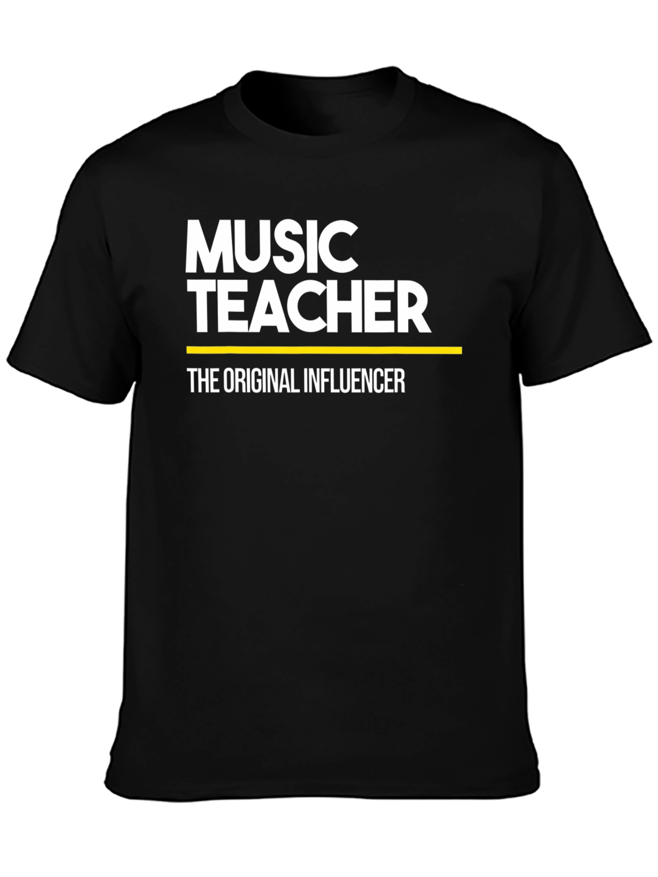 Black Music Teacher Influencer Graphic Tee view 3
