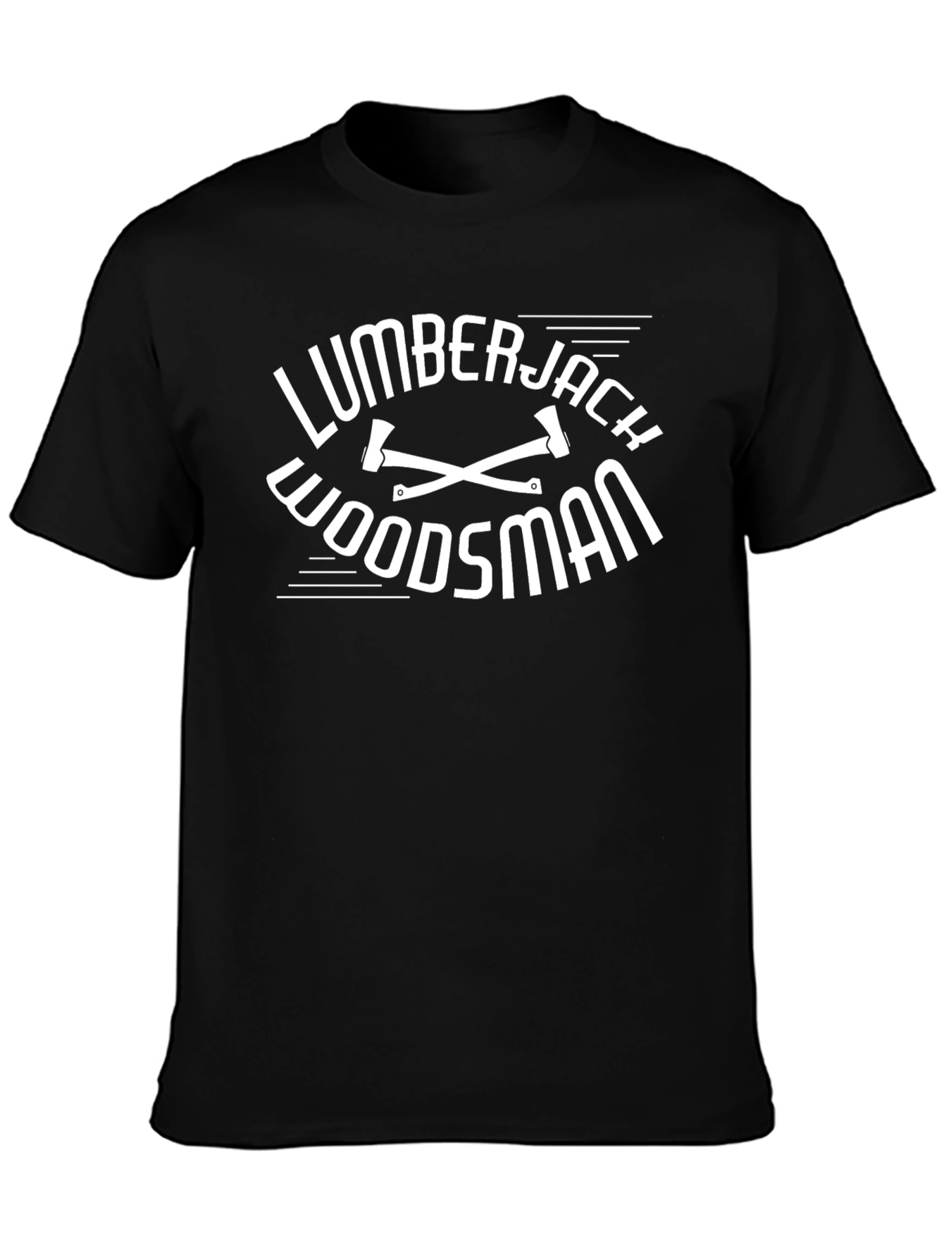 Black Lumberjack Woodsman Graphic T-Shirt view 3