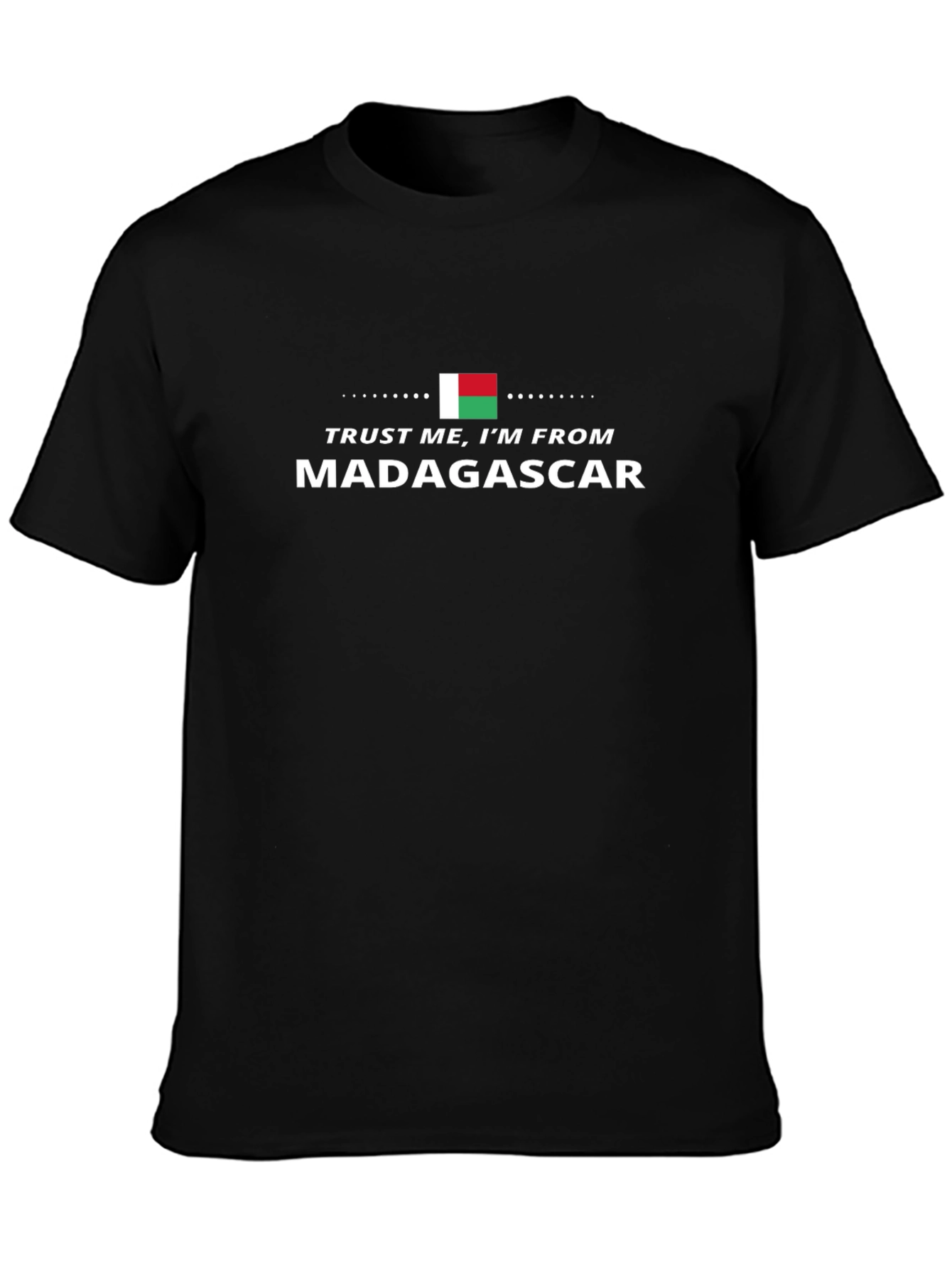 Black Trust Me, I'm From Madagascar T-Shirt view 3