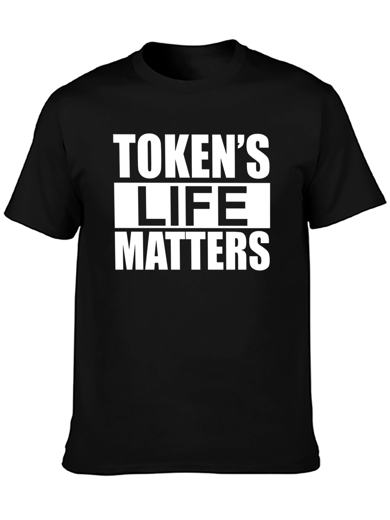 Black Token's Life Matters Graphic Tee - Black T-Shirt view 3