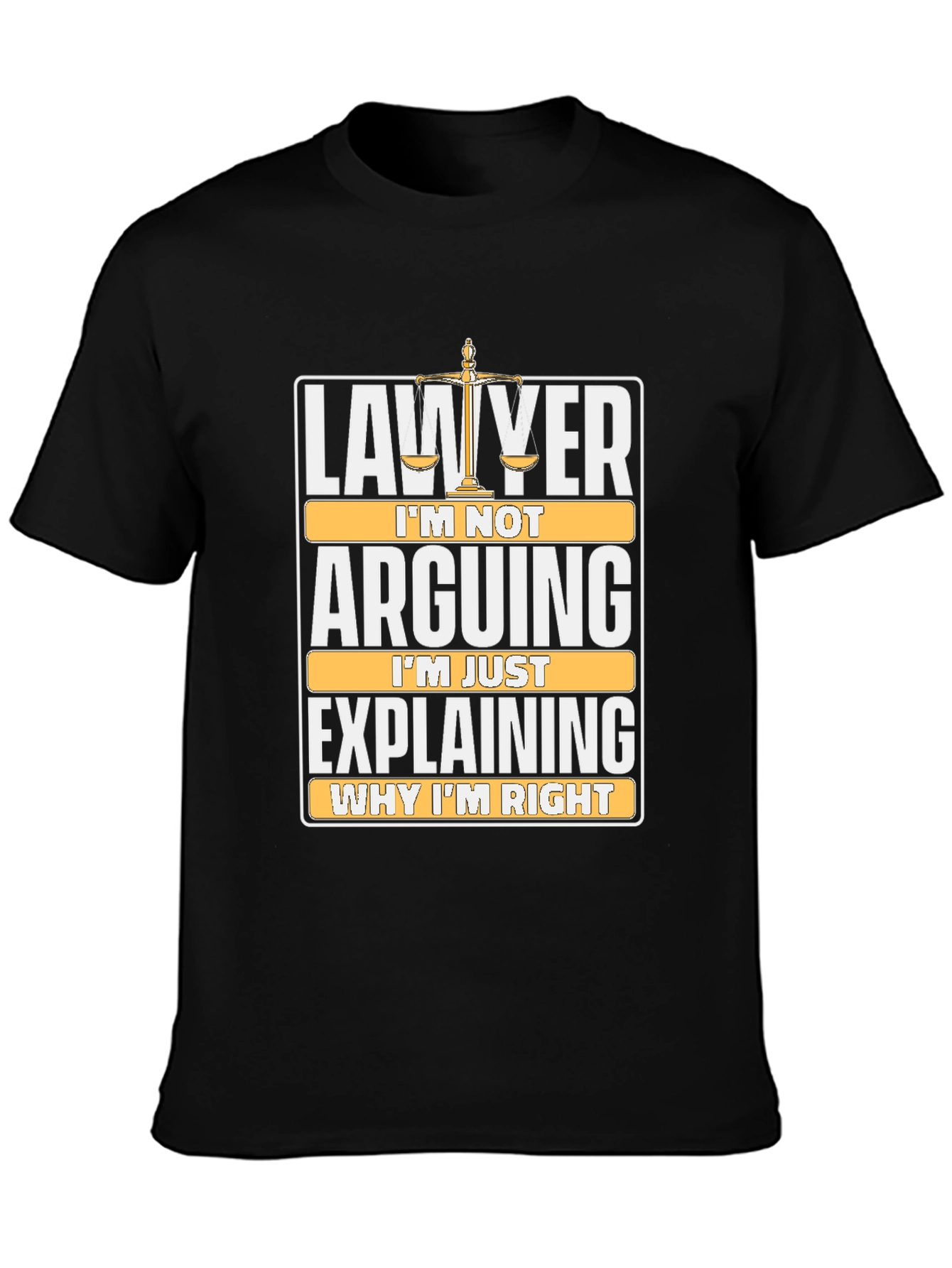 Black Lawyer Arguing Funny T-Shirt view 3